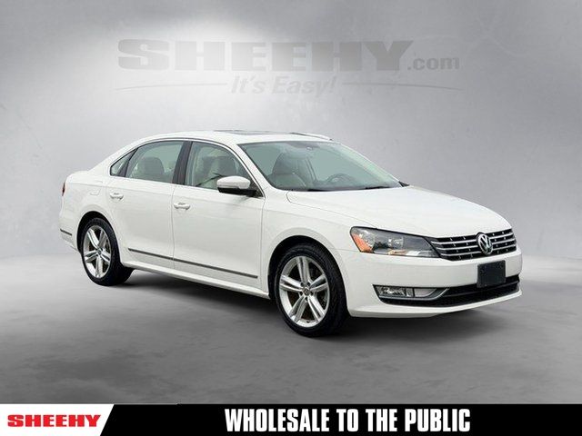 Candy White 2014 Volkswagen Passat 1.8T SEL Premium Sedan Front-Wheel Drive 6-Speed Automatic