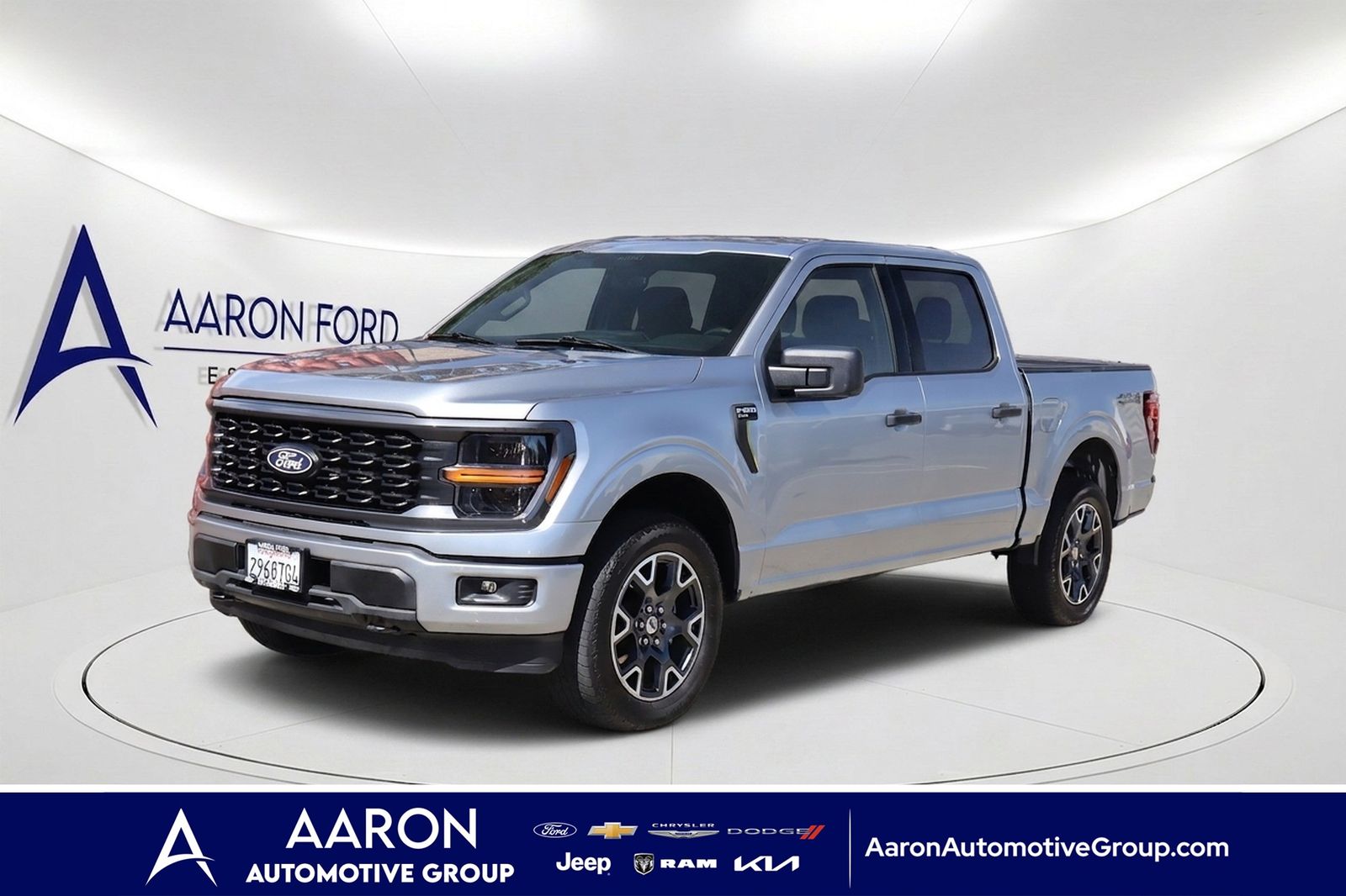 Iconic Silver Metallic 2025 Ford F-150 Pickup Truck Four-Wheel Drive Automatic