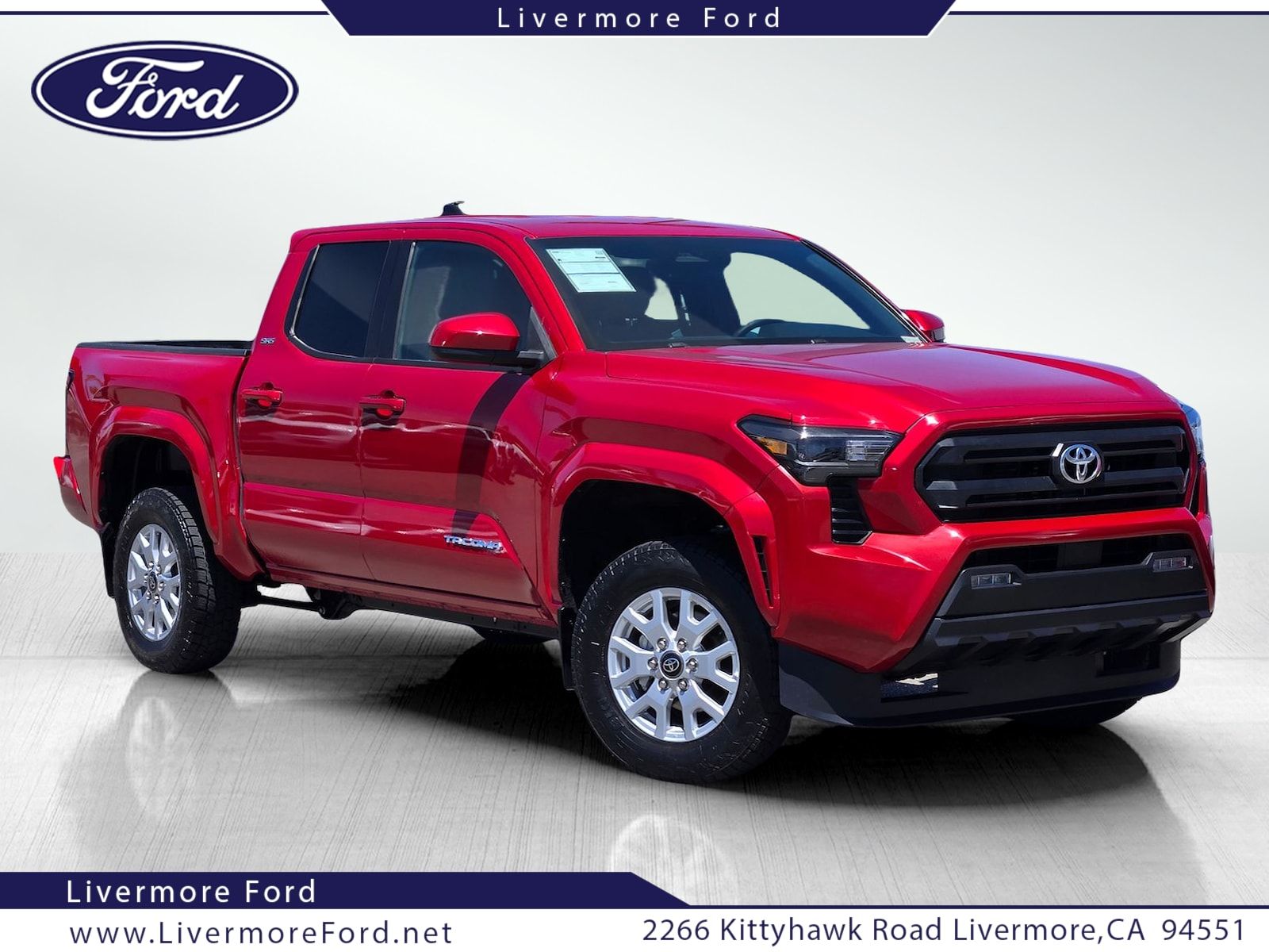 Red 2024 Toyota Tacoma Pickup Truck Four-Wheel Drive 8-Speed Automatic