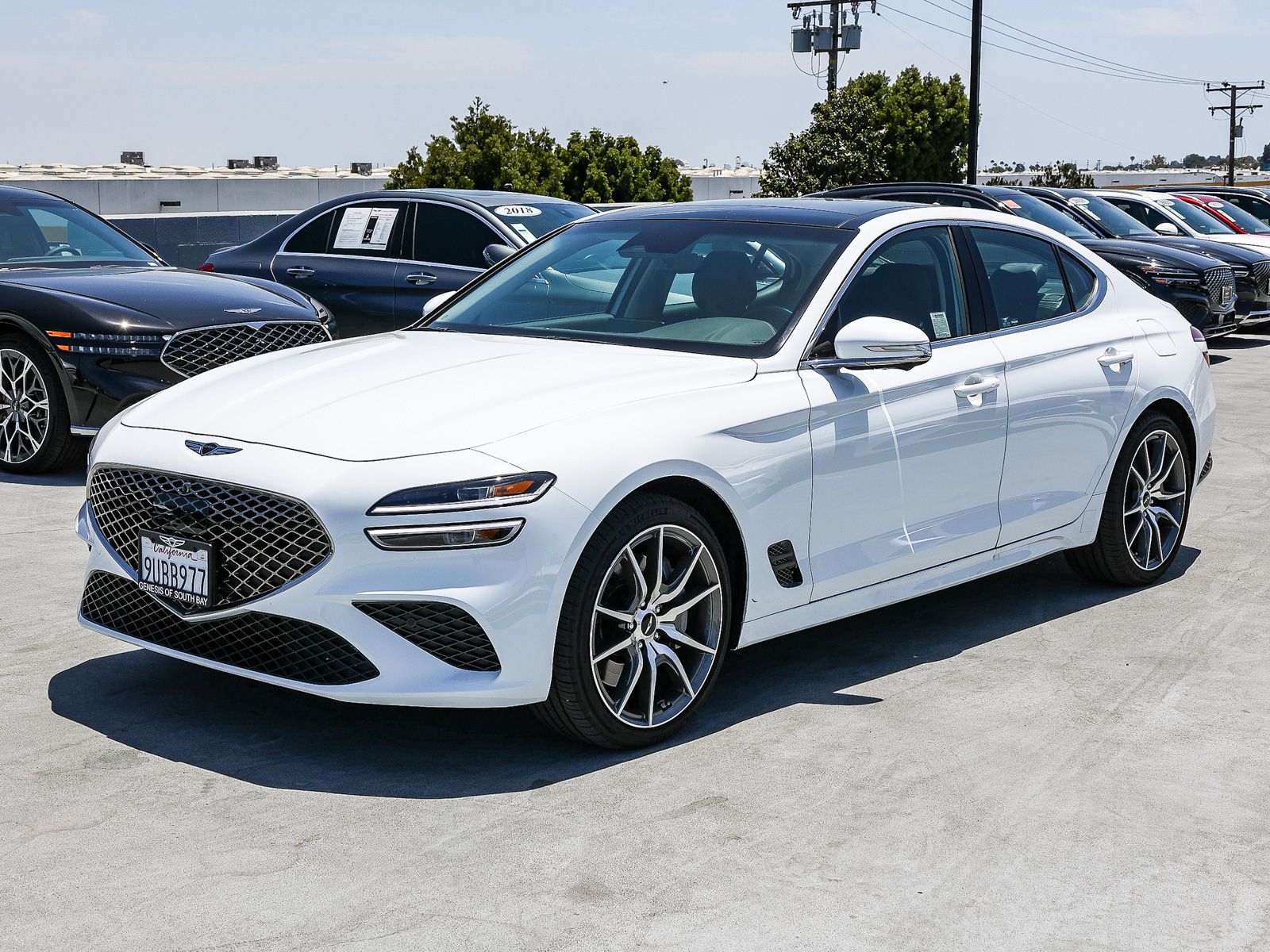 Alta White 2026 Genesis G70 2.5T Prestige RWD Sedan Rear-Wheel Drive 8-Speed Automatic
