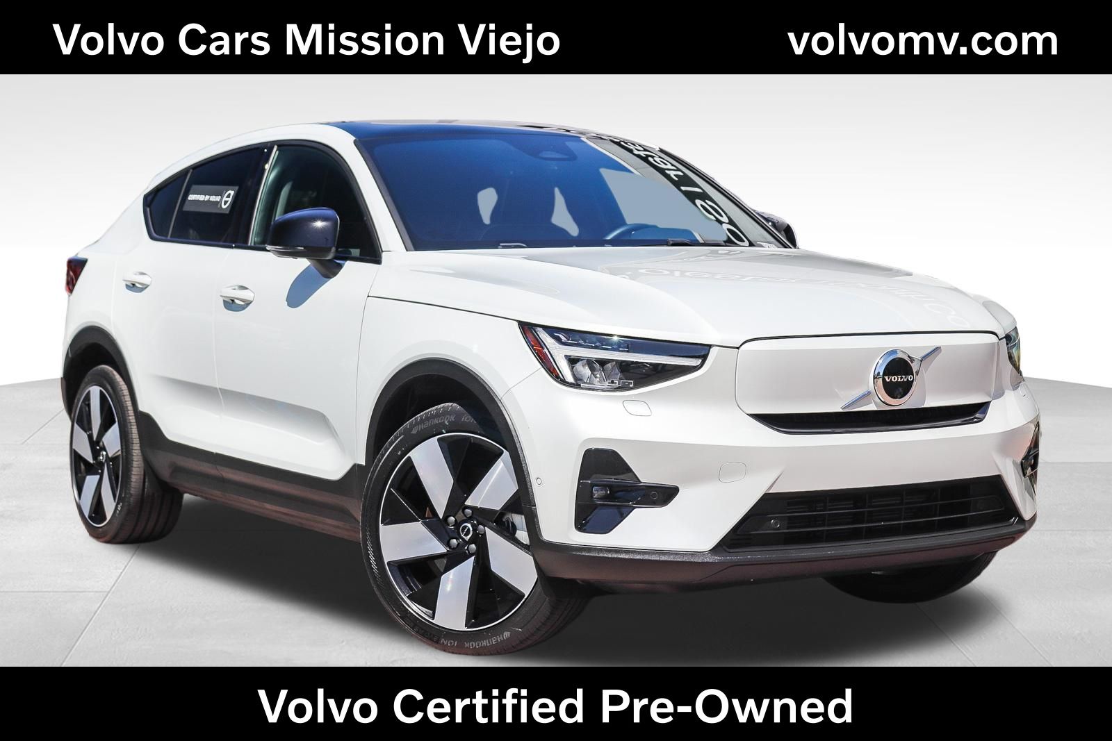 Crystal White Metallic 2023 Volvo C40 Recharge SUV / Crossover All-Wheel Drive 1-Speed Automatic