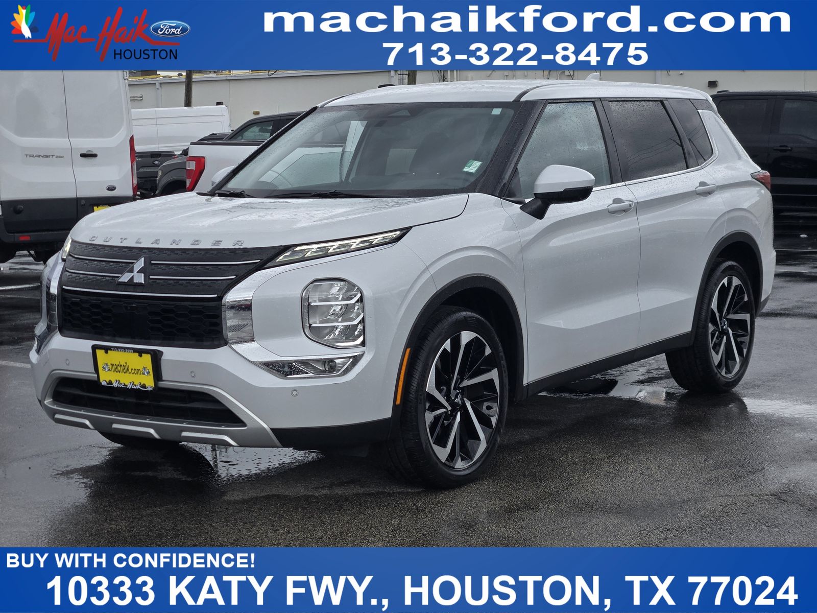 White Diamond/Black Roof 2024 Mitsubishi Outlander SE FWD SUV / Crossover Front-Wheel Drive Continuously Variable Transmission