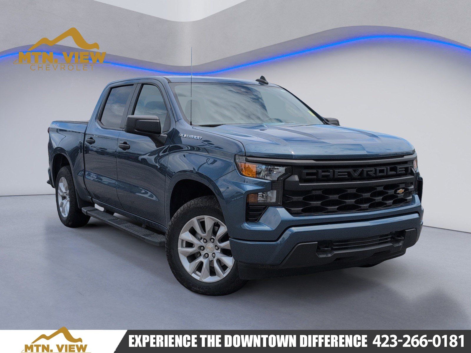Lakeshore Blue Metallic 2024 Chevrolet Silverado 1500 Pickup Truck Four-Wheel Drive 8-Speed Automatic