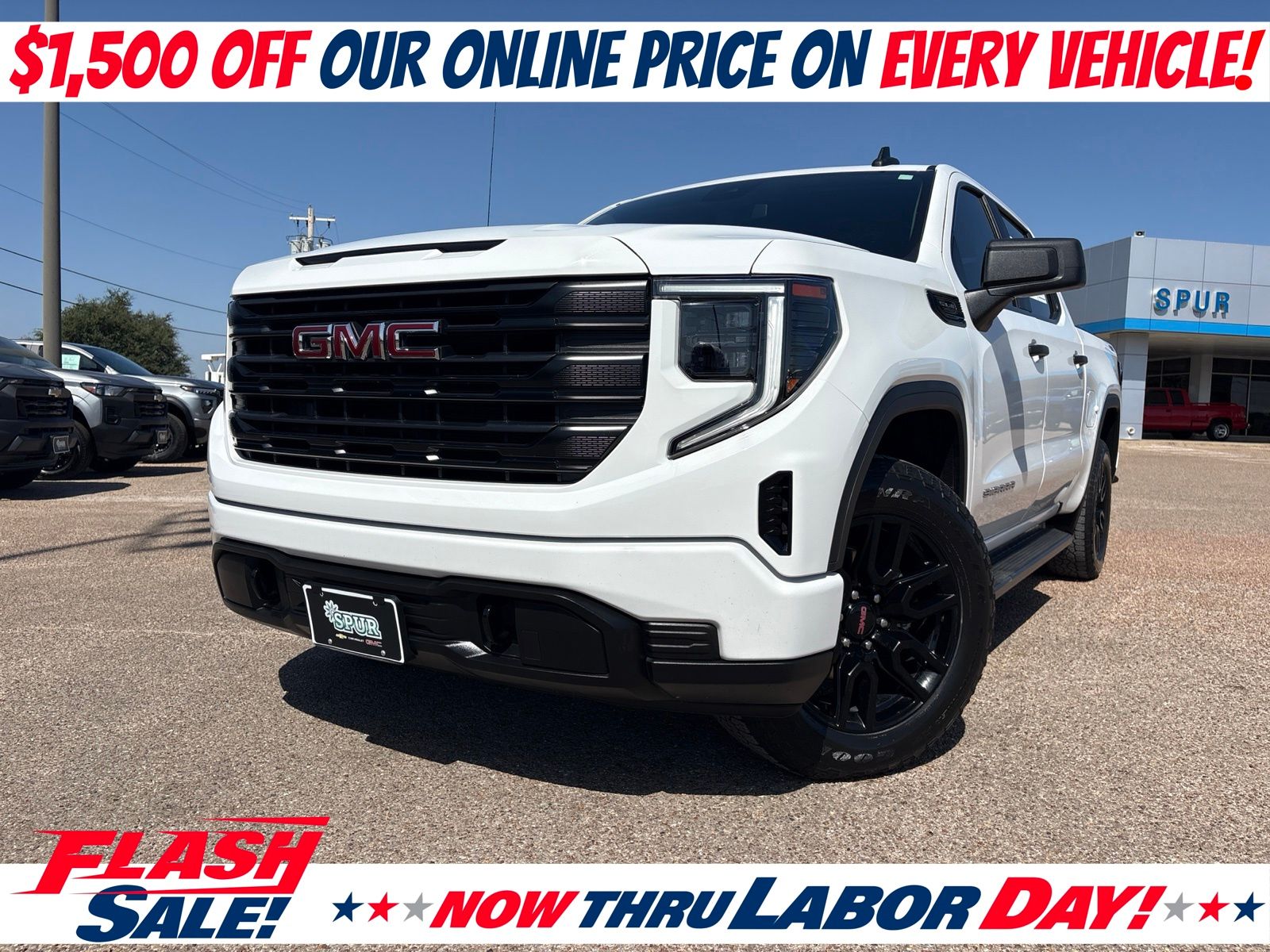 Summit White 2024 GMC Sierra 1500 Pickup Truck Four-Wheel Drive Automatic