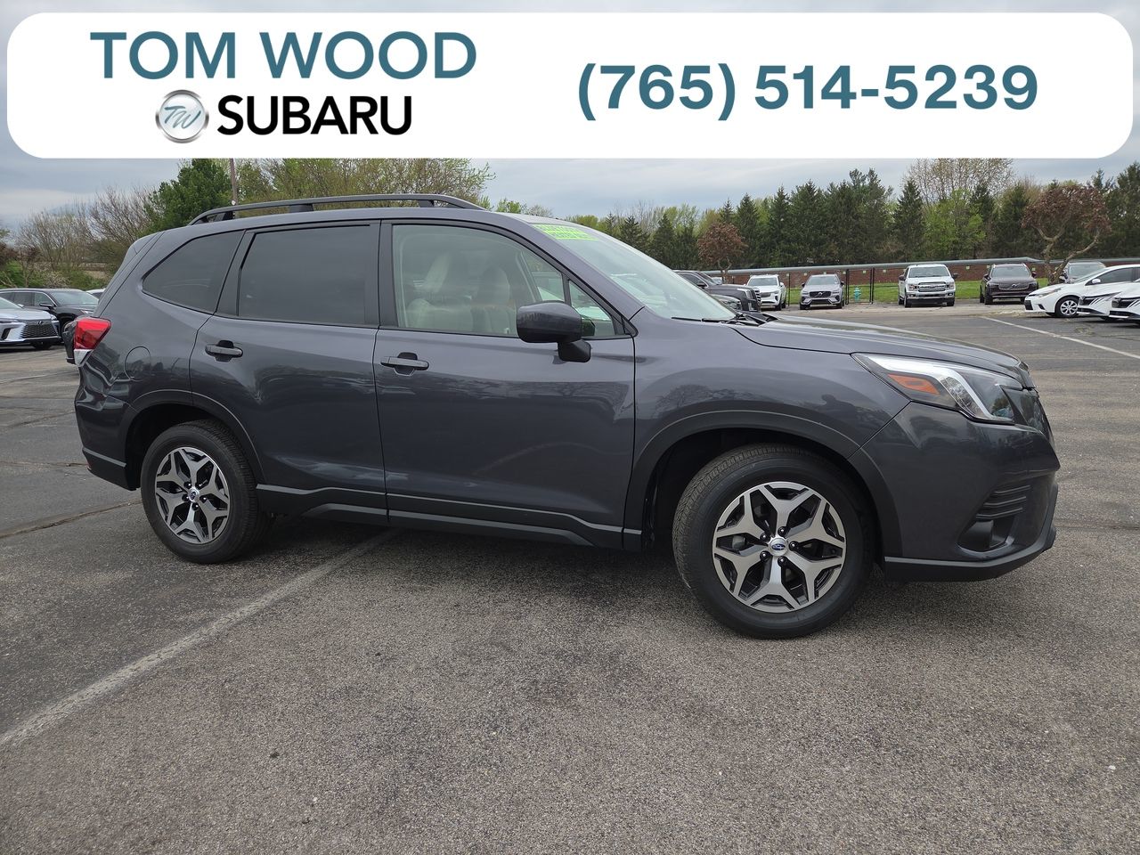 Gray Metallic 2022 Subaru Forester Premium Crossover AWD SUV / Crossover All-Wheel Drive Continuously Variable Transmission