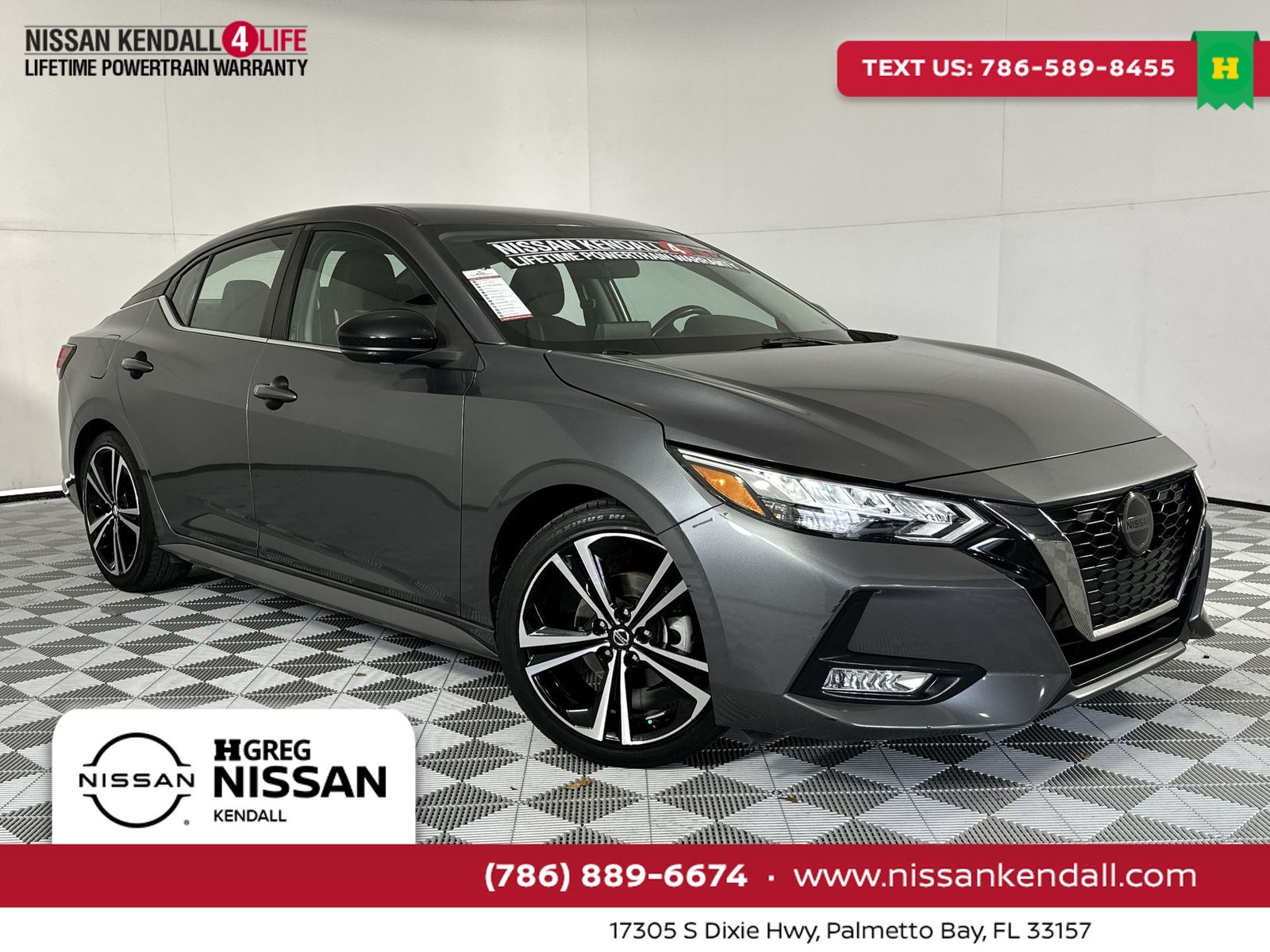 Gray (Gun Metallic) 2021 Nissan Sentra SR FWD Sedan Front-Wheel Drive Continuously Variable Transmission