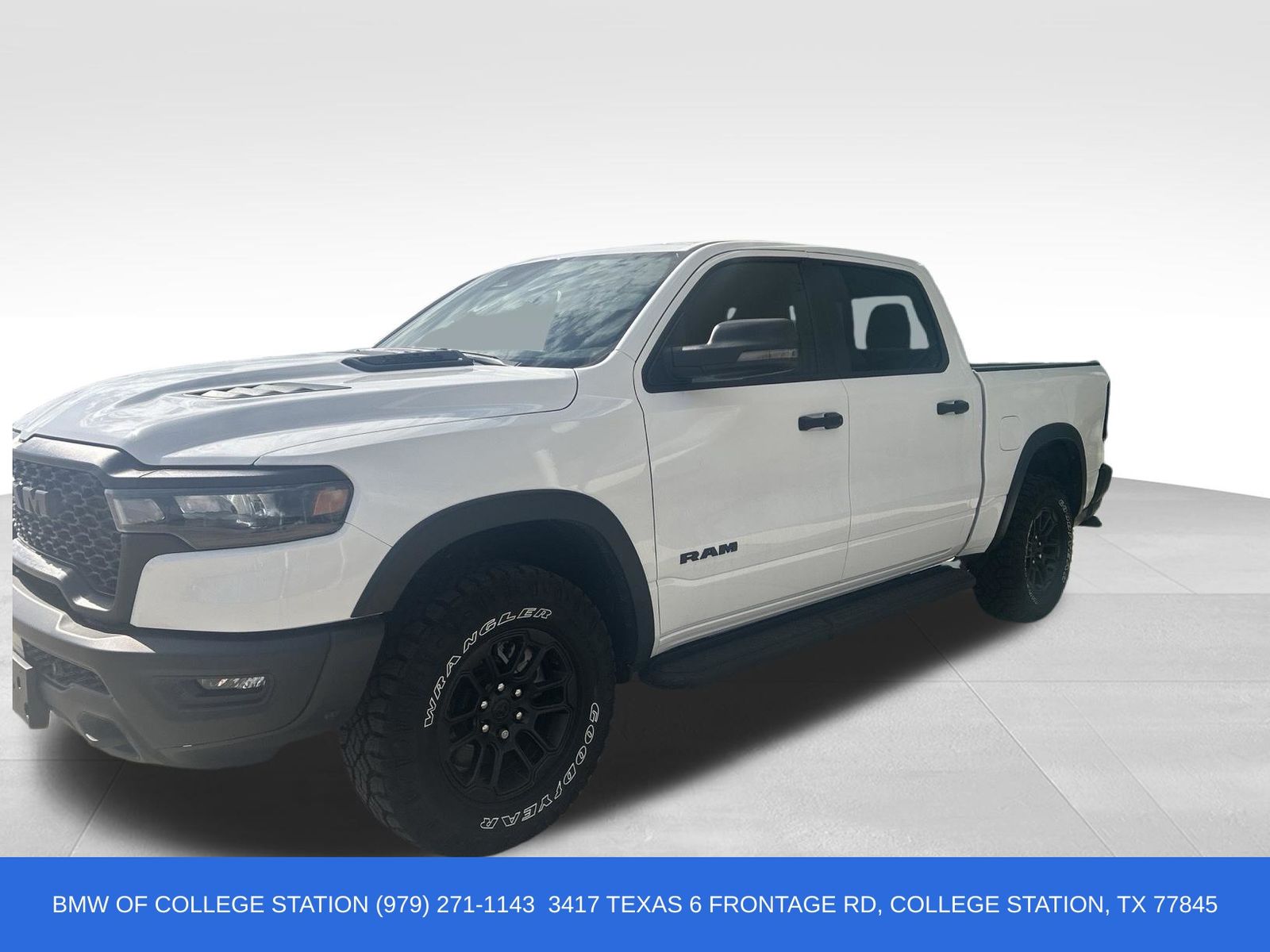 Bright White Clearcoat 2026 RAM 1500 Rebel Crew Cab 4WD Pickup Truck Four-Wheel Drive 8-Speed Automatic
