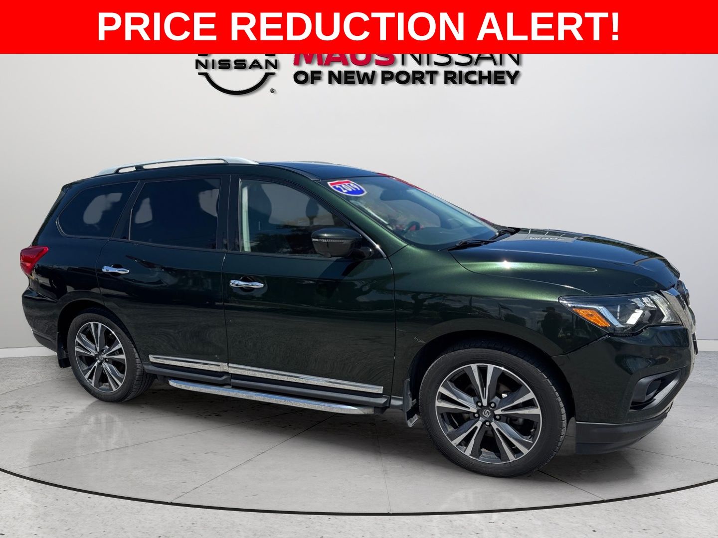 Midnight Pine Metallic 2019 Nissan Pathfinder SUV / Crossover Four-Wheel Drive Continuously Variable Transmission