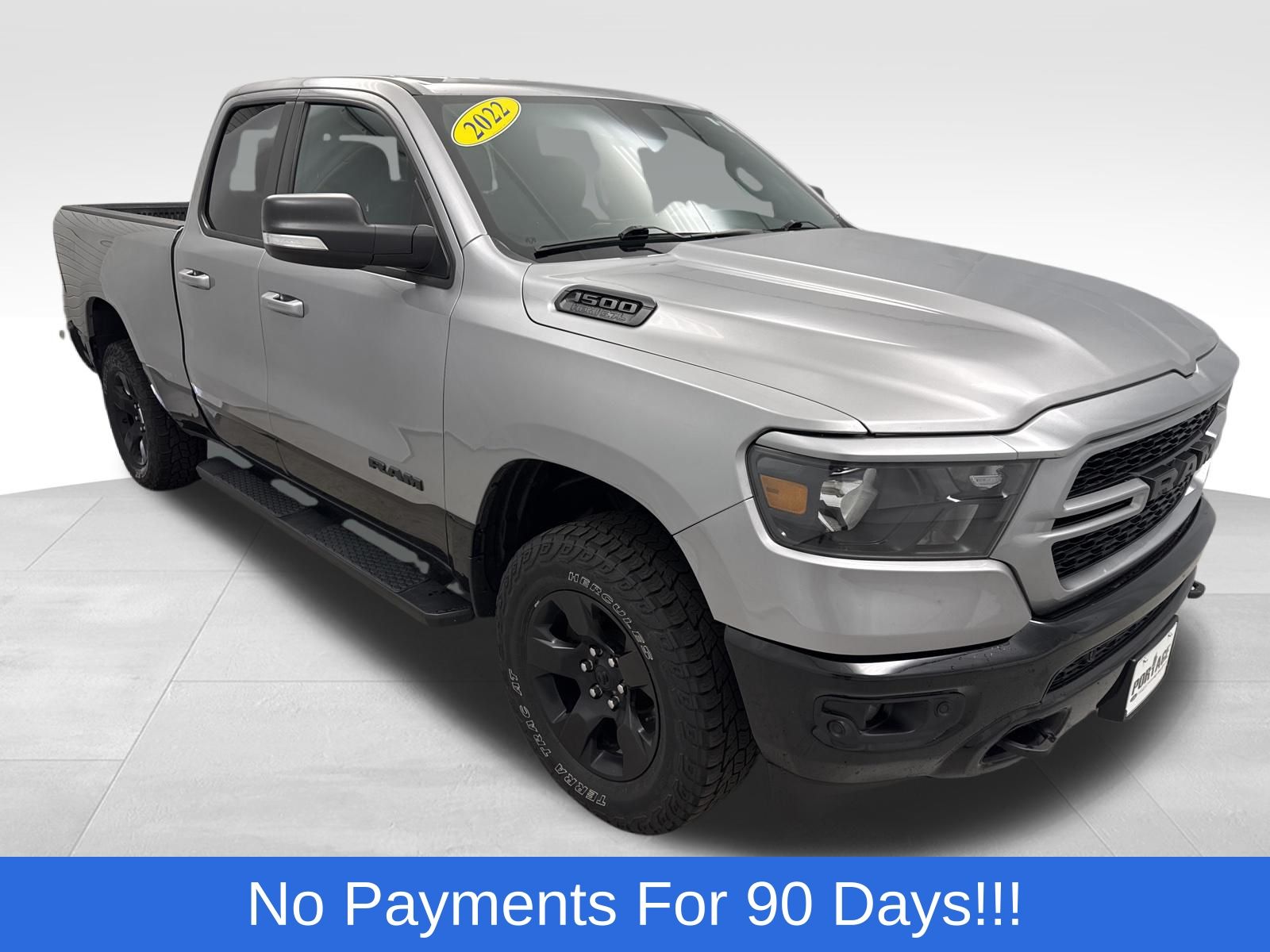 Billet Silver Metallic Clearcoat 2022 RAM 1500 Big Horn Quad Cab 4WD Pickup Truck Four-Wheel Drive 8-Speed Automatic