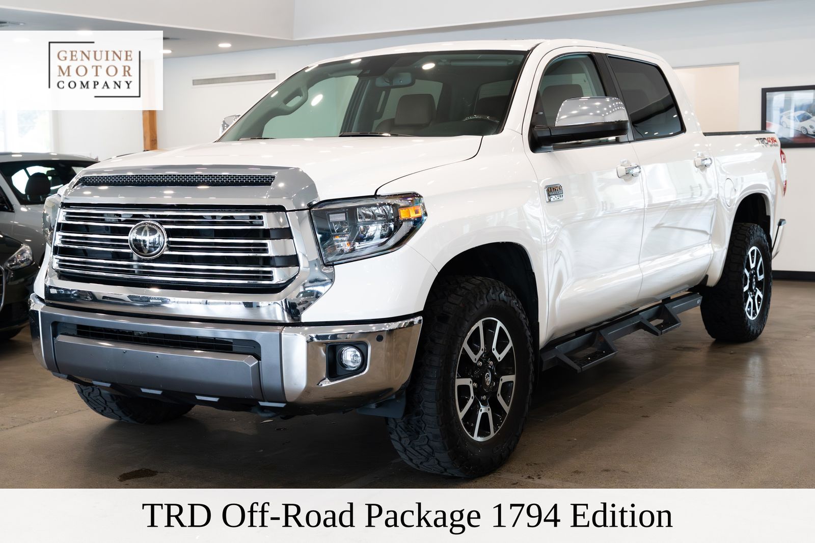 Super White 2020 Toyota Tundra 1794 Edition CrewMax 4WD Pickup Truck Four-Wheel Drive 6-Speed Automatic