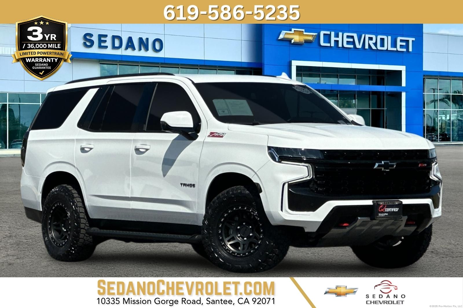 Summit White 2023 Chevrolet Tahoe SUV / Crossover Four-Wheel Drive 