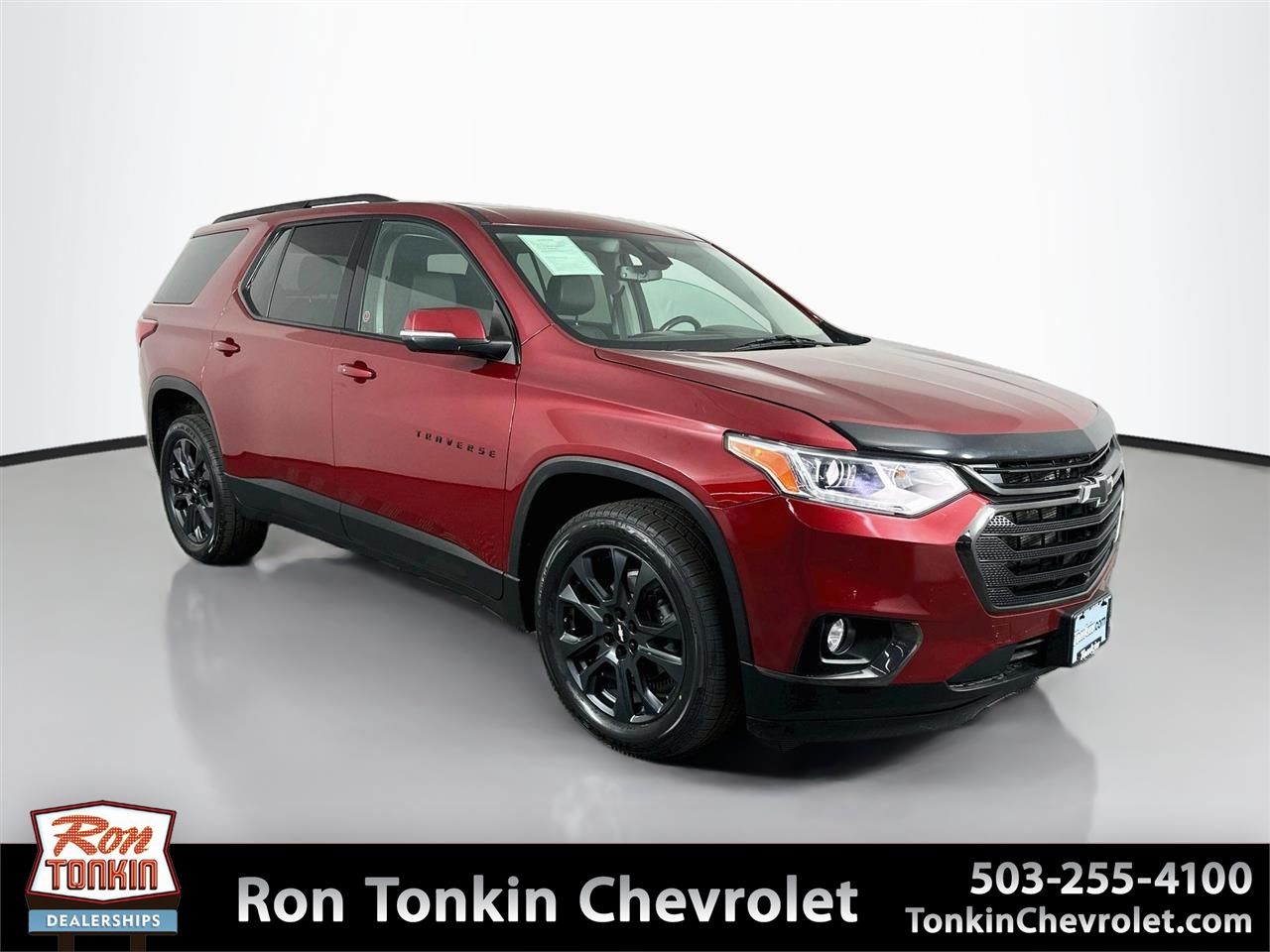 Cajun Red Tintcoat 2021 Chevrolet Traverse SUV / Crossover Four-Wheel Drive 9-Speed Automatic