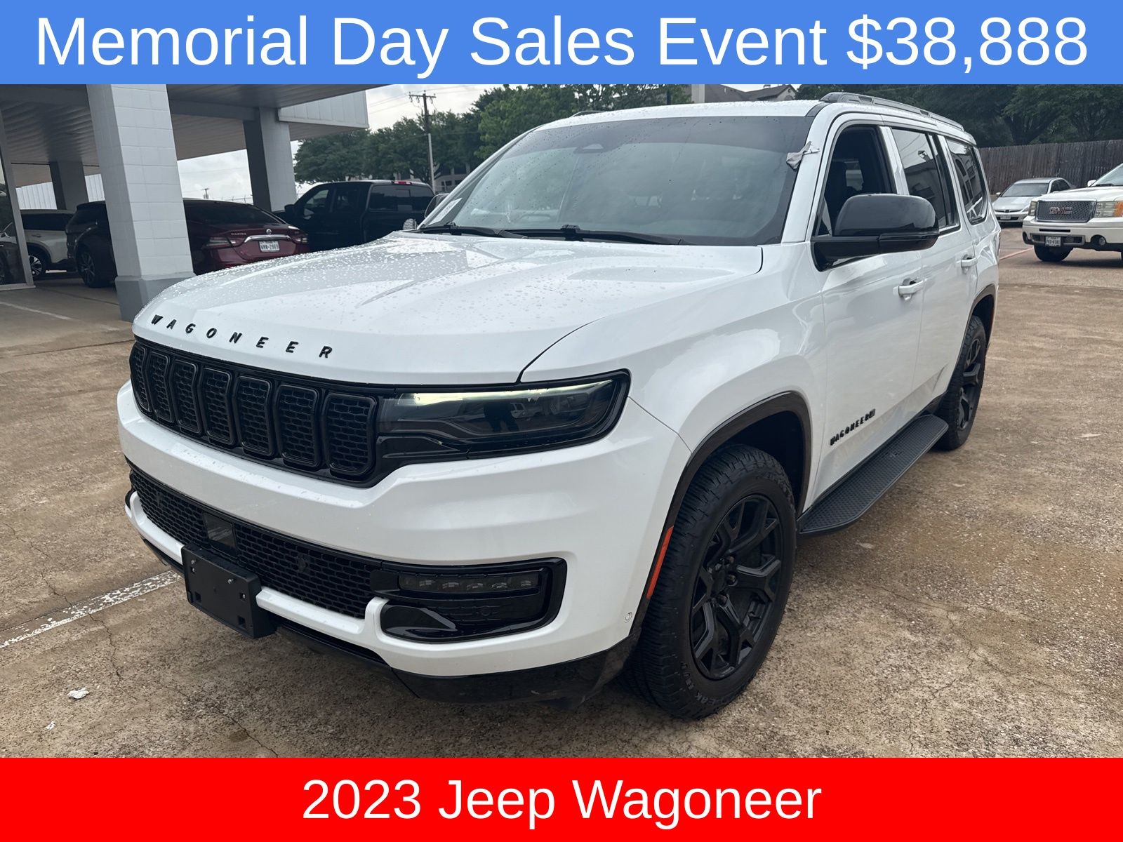 Bright White Clearcoat 2023 Jeep Wagoneer Series II RWD SUV / Crossover 4X2 8-Speed Automatic