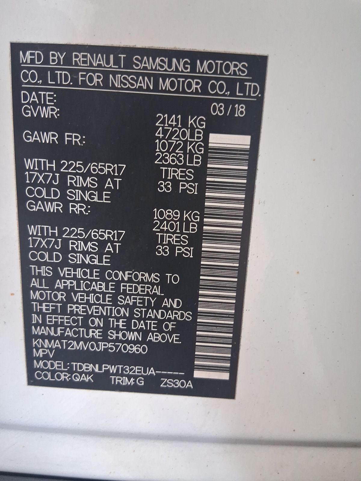 Used Car 2018 Nissan Rogue  S For Sale Under $10,000 In Austin, Texas