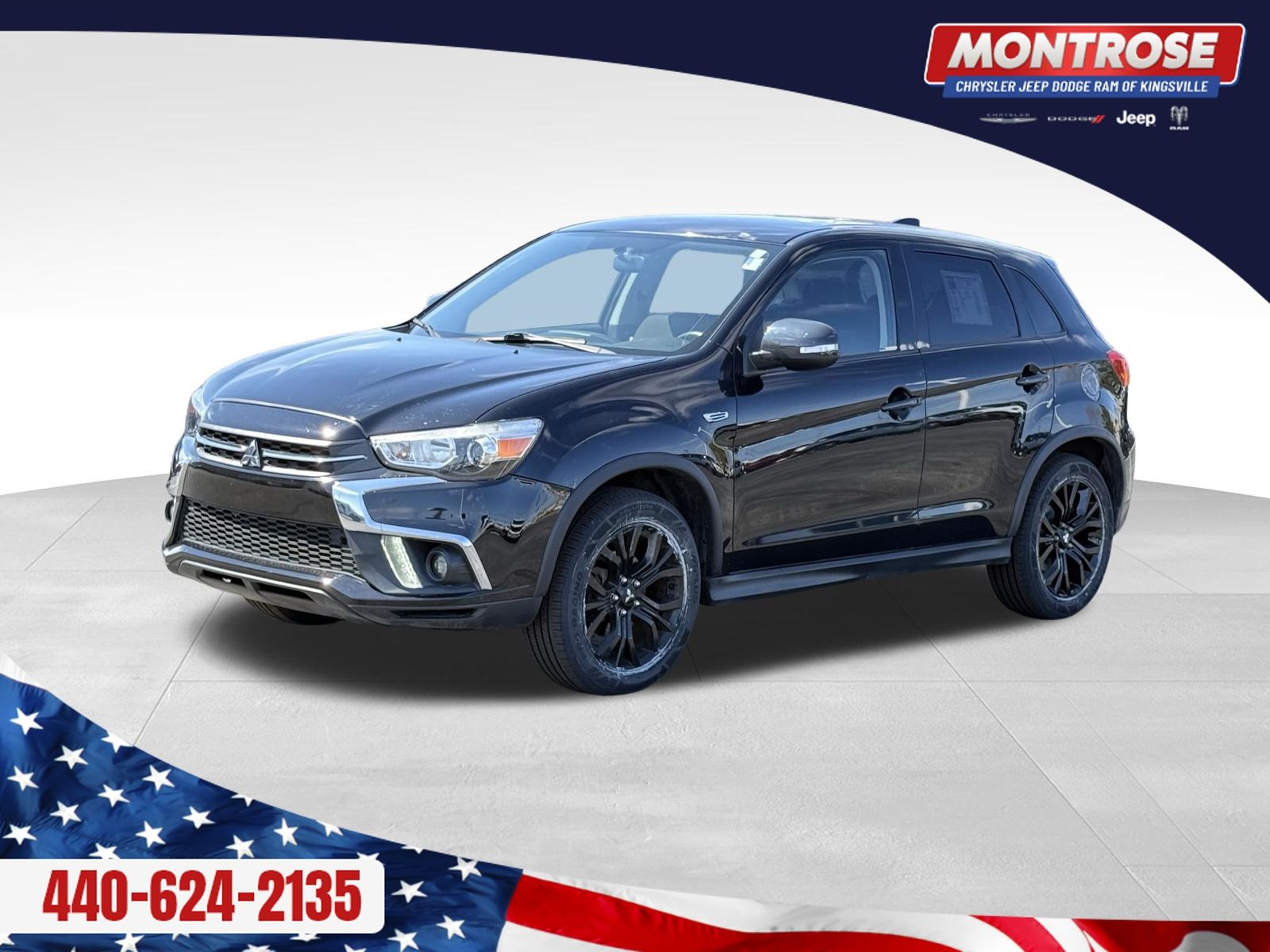 Black 2019 Mitsubishi Outlander Sport ES FWD SUV / Crossover Front-Wheel Drive Continuously Variable Transmission