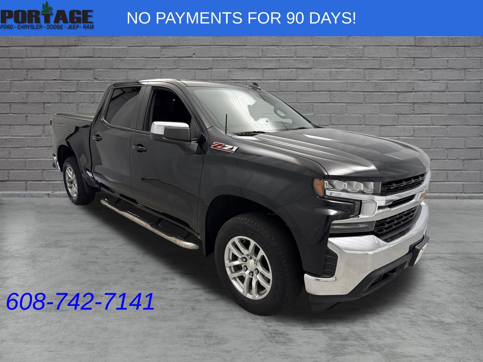 Black 2020 Chevrolet Silverado 1500 Pickup Truck Four-Wheel Drive 8-Speed Automatic