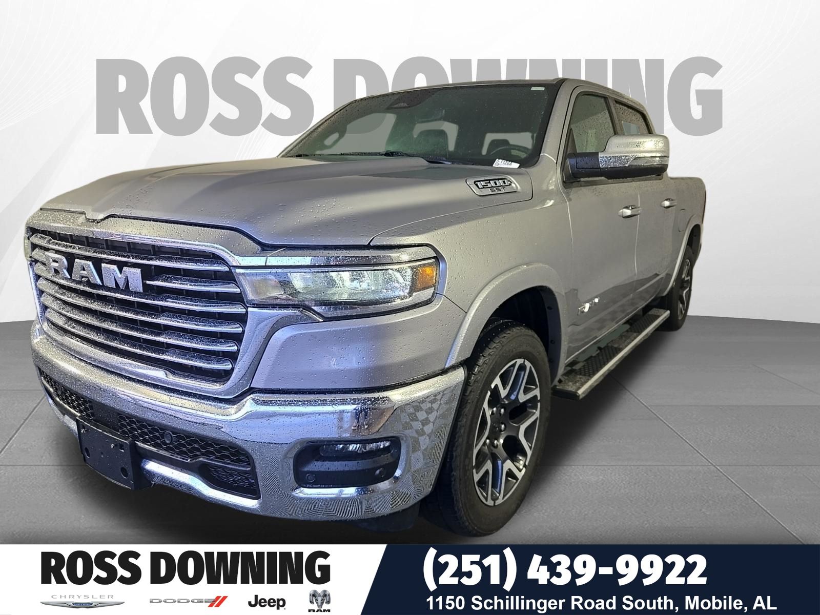 Billet Silver Metallic Clearcoat 2025 RAM 1500 Pickup Truck Four-Wheel Drive 8-Speed Automatic