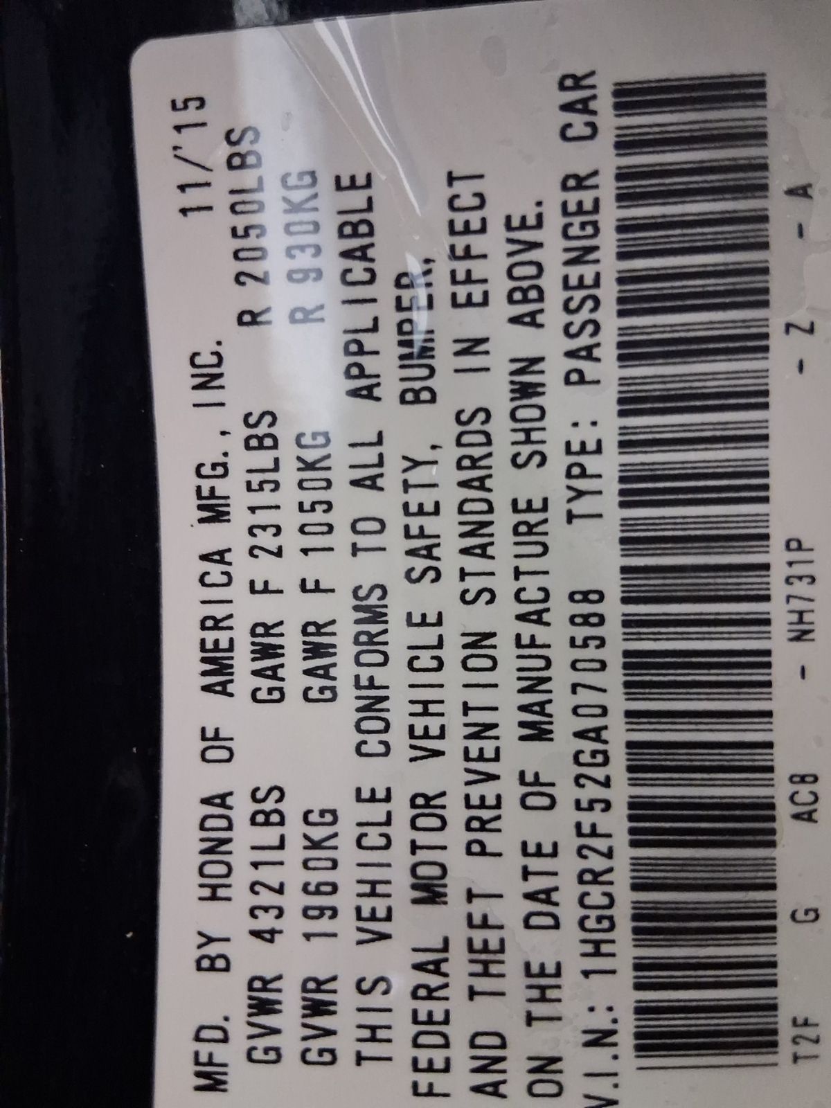 Used Car 2016 Honda Accord  Sport For Sale Under $12,000 In Austin, Texas