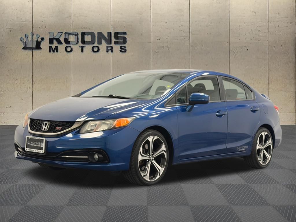 Dyno Blue Pearl 2014 Honda Civic Sedan Front-Wheel Drive 6-Speed Manual