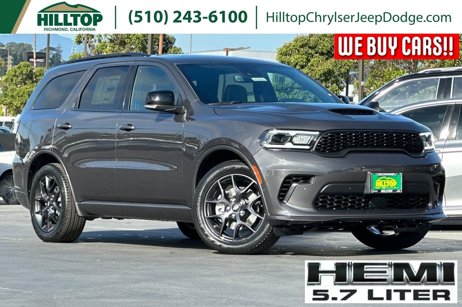 Vapor Gray 2026 Dodge Durango GT HEMI Plus AWD SUV / Crossover All-Wheel Drive 8-Speed Automatic