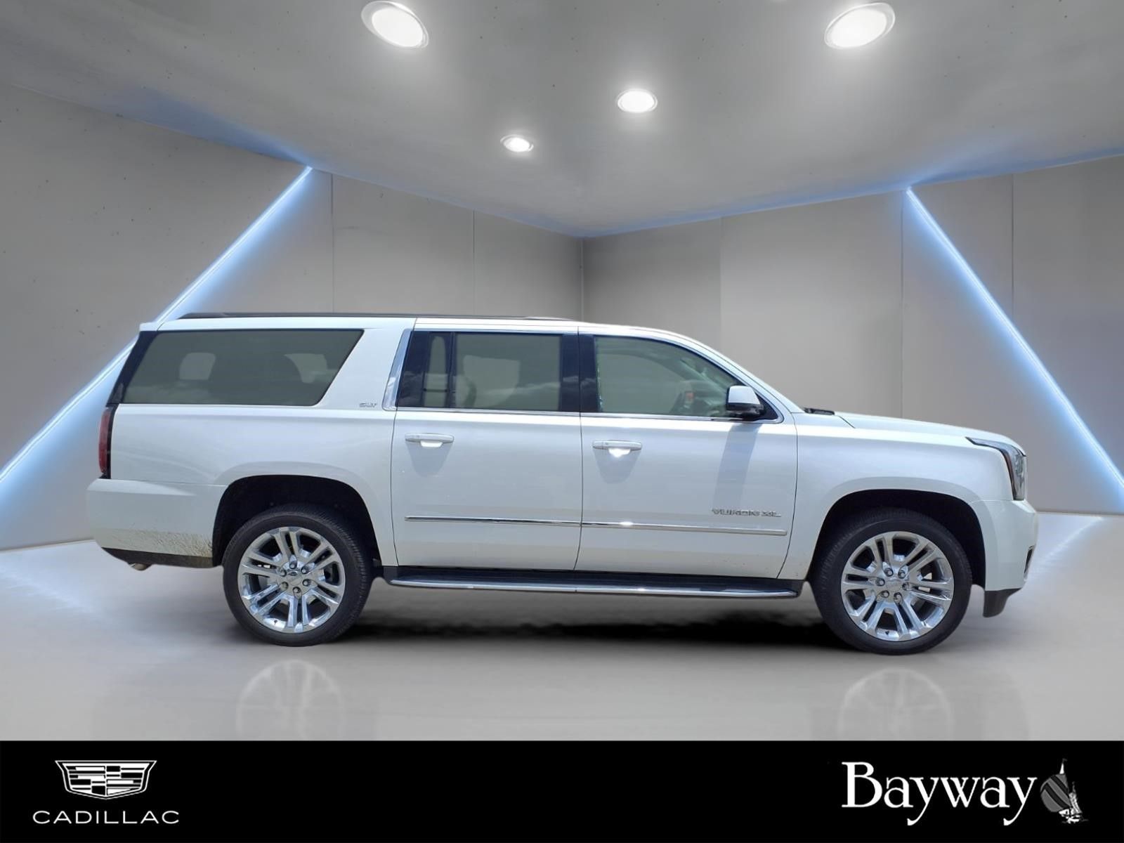 2020 GMC Yukon XL SLT White at Bayway Cadillac of The Woodlands
