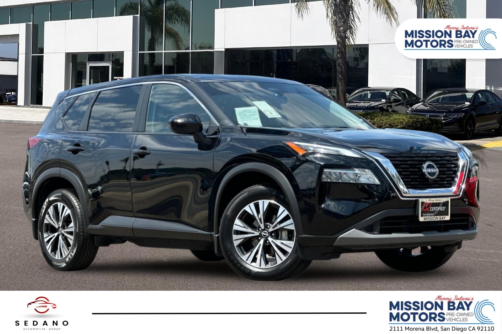 Super Black 2023 Nissan Rogue SUV / Crossover Front-Wheel Drive Continuously Variable Transmission