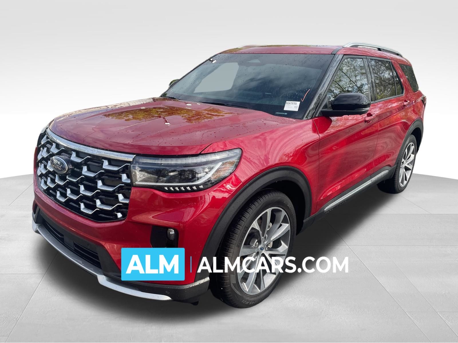 Red Metallic 2025 Ford Explorer Platinum RWD SUV / Crossover Rear-Wheel Drive Automatic