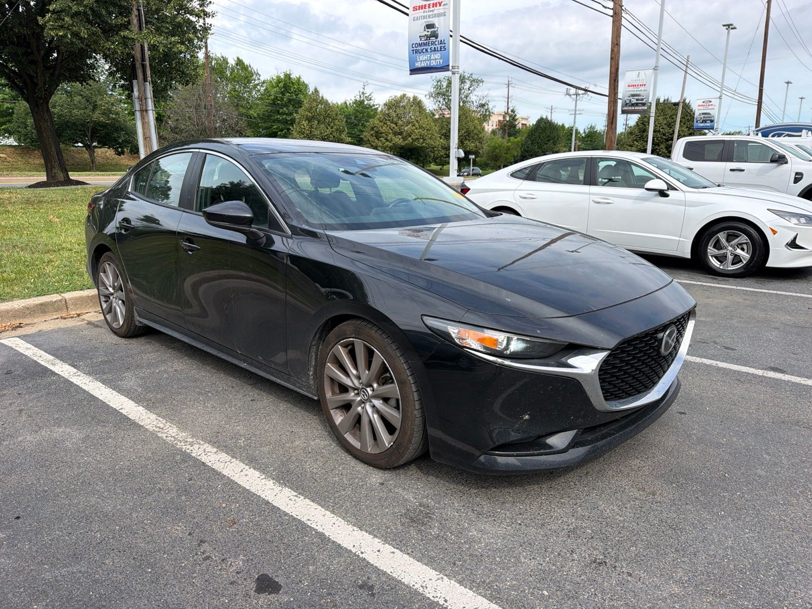 Jet Black 2019 Mazda MAZDA3 Sedan Front-Wheel Drive 6-Speed Automatic