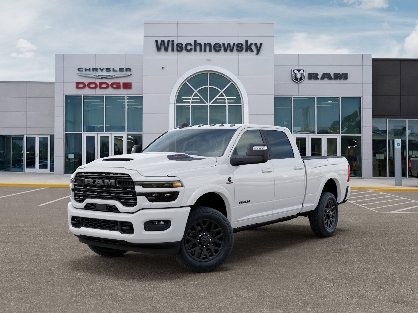 Bright White Clearcoat 2026 RAM 2500 Limited Crew Cab 4WD Pickup Truck Four-Wheel Drive 8-Speed Automatic