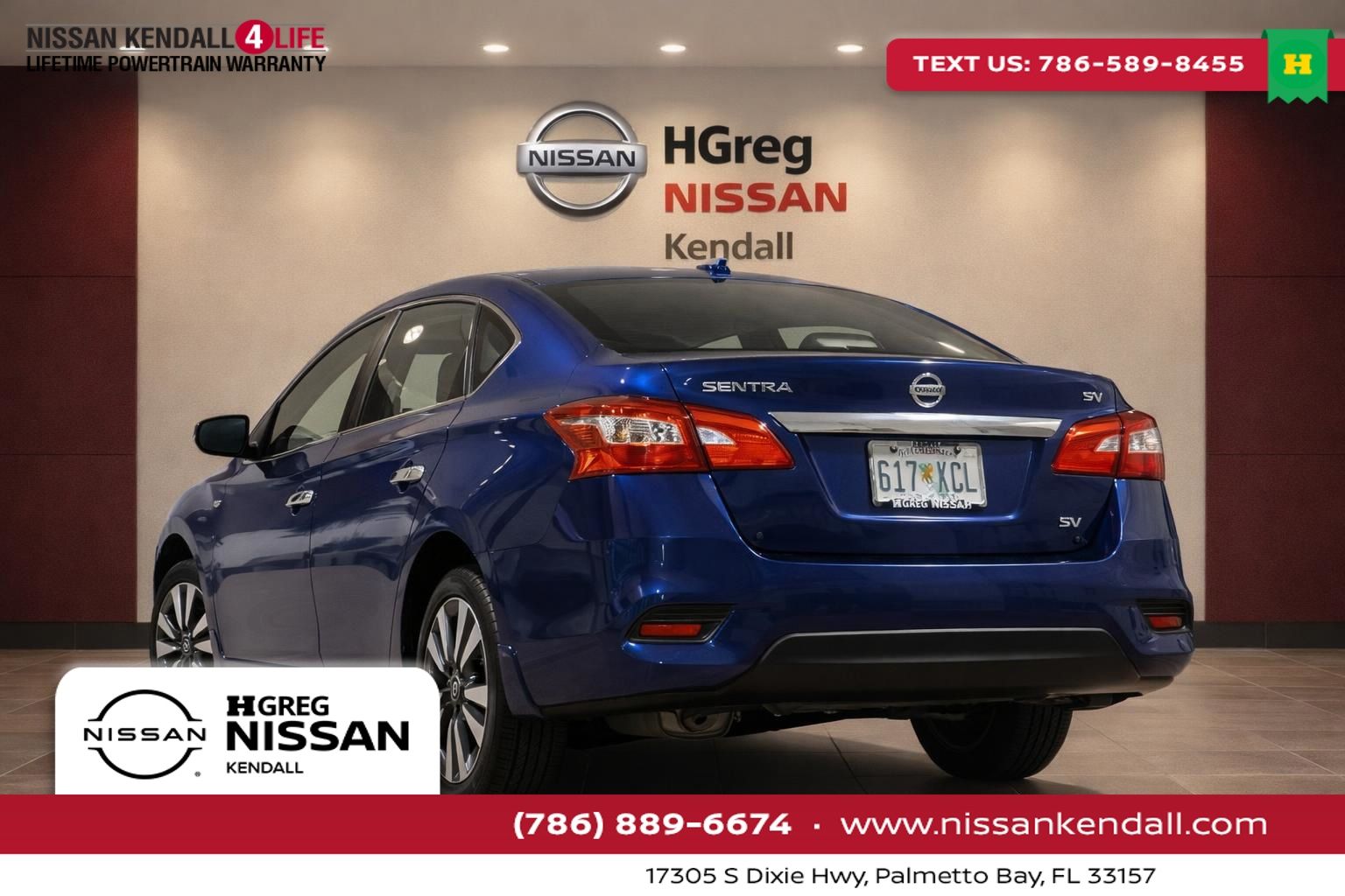 Deep Blue Pearl 2019 Nissan Sentra SV FWD Sedan Front-Wheel Drive Continuously Variable Transmission