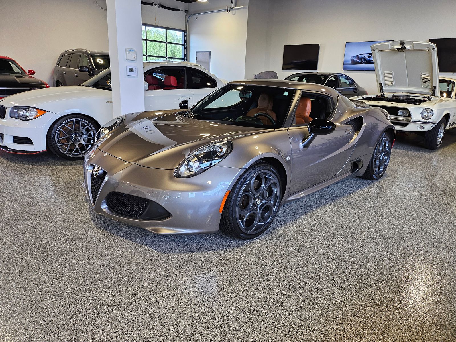 Basalt Gray Metallic 2016 Alfa Romeo 4C Coupe Rear-Wheel Drive 6-Speed Automatic
