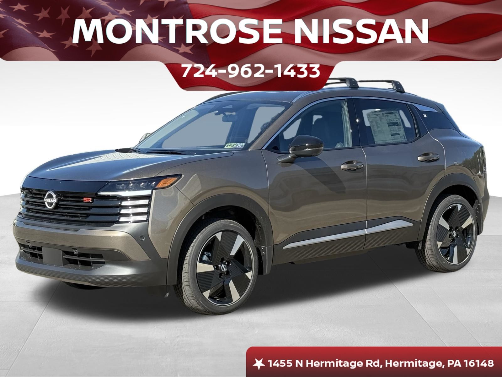 Bronze Metallic 2026 Nissan Kicks SUV / Crossover All-Wheel Drive Continuously Variable Transmission