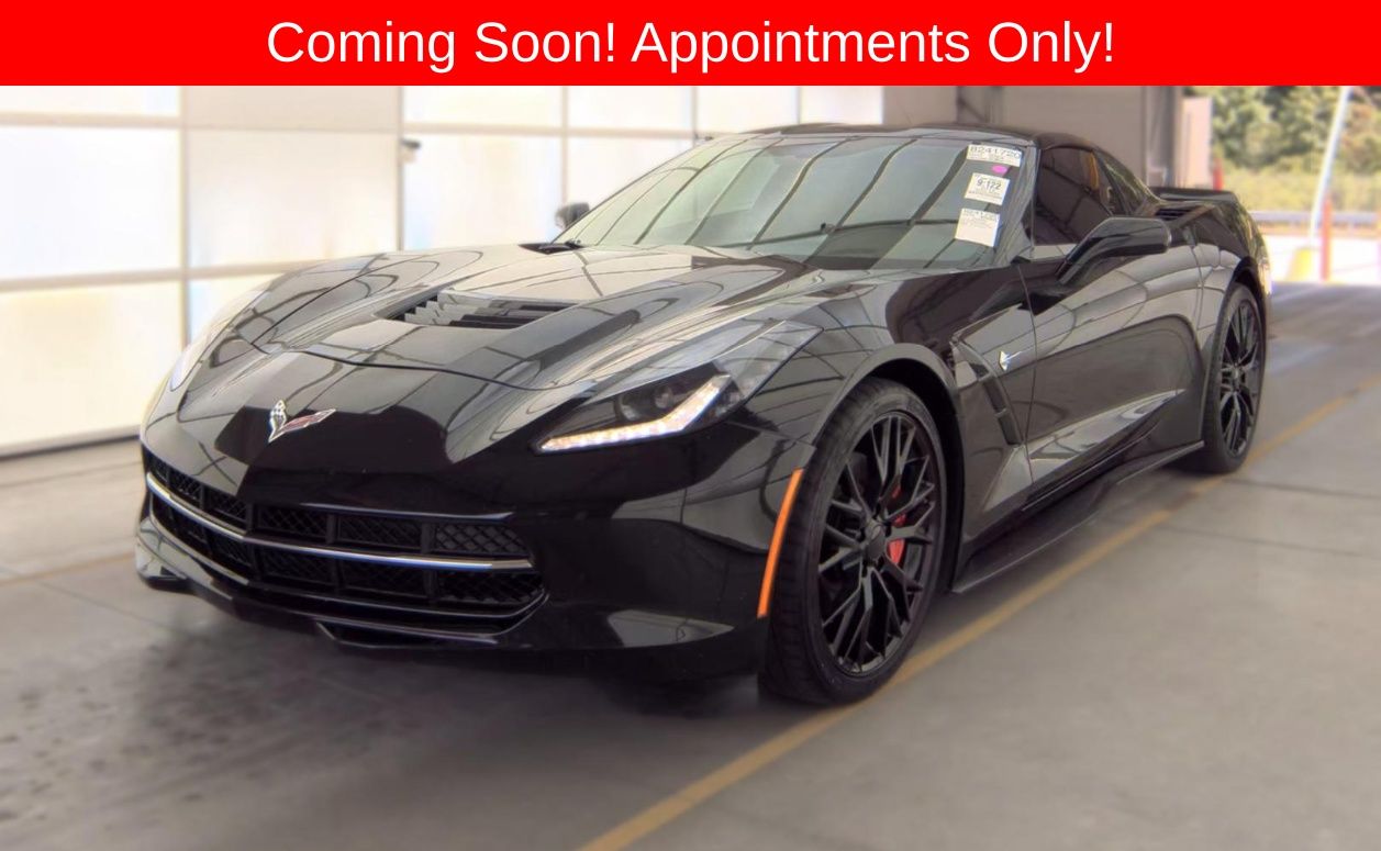 Black 2014 Chevrolet Corvette Coupe Rear-Wheel Drive 6-Speed Automatic