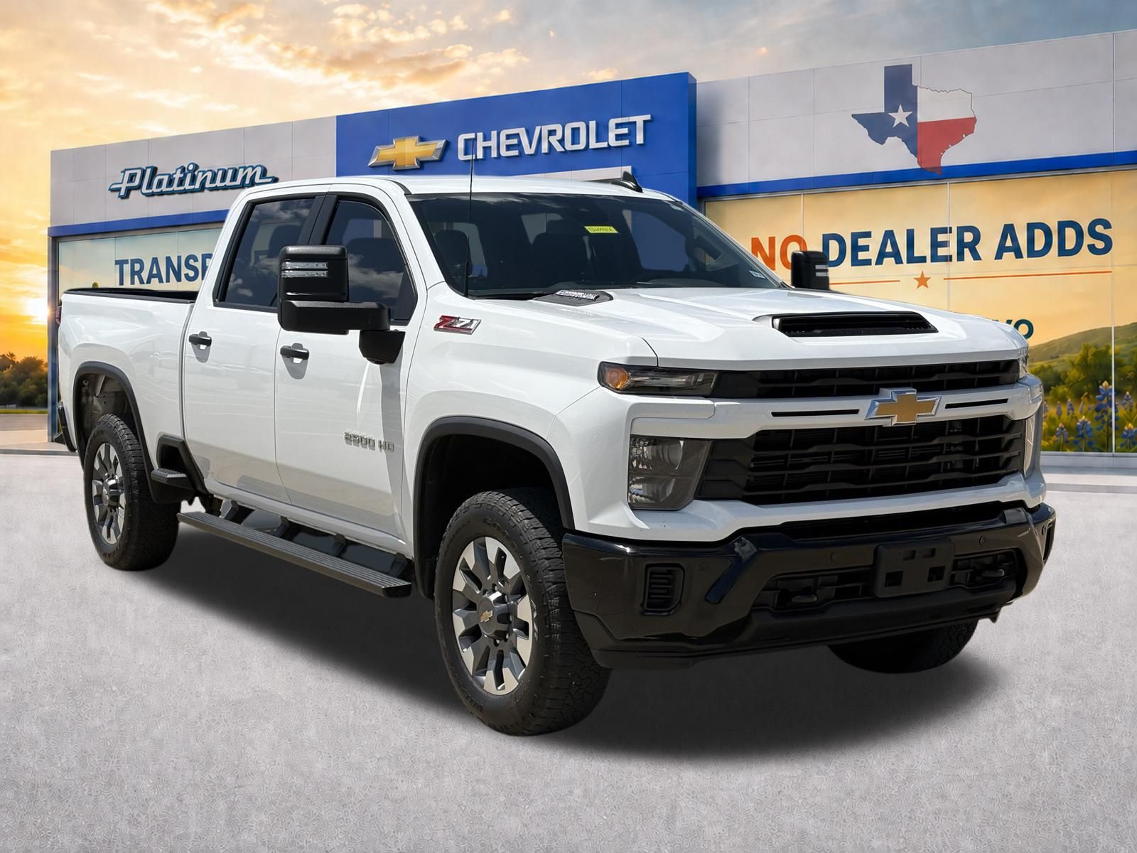 Summit White 2025 Chevrolet Silverado 2500HD Pickup Truck Four-Wheel Drive Automatic