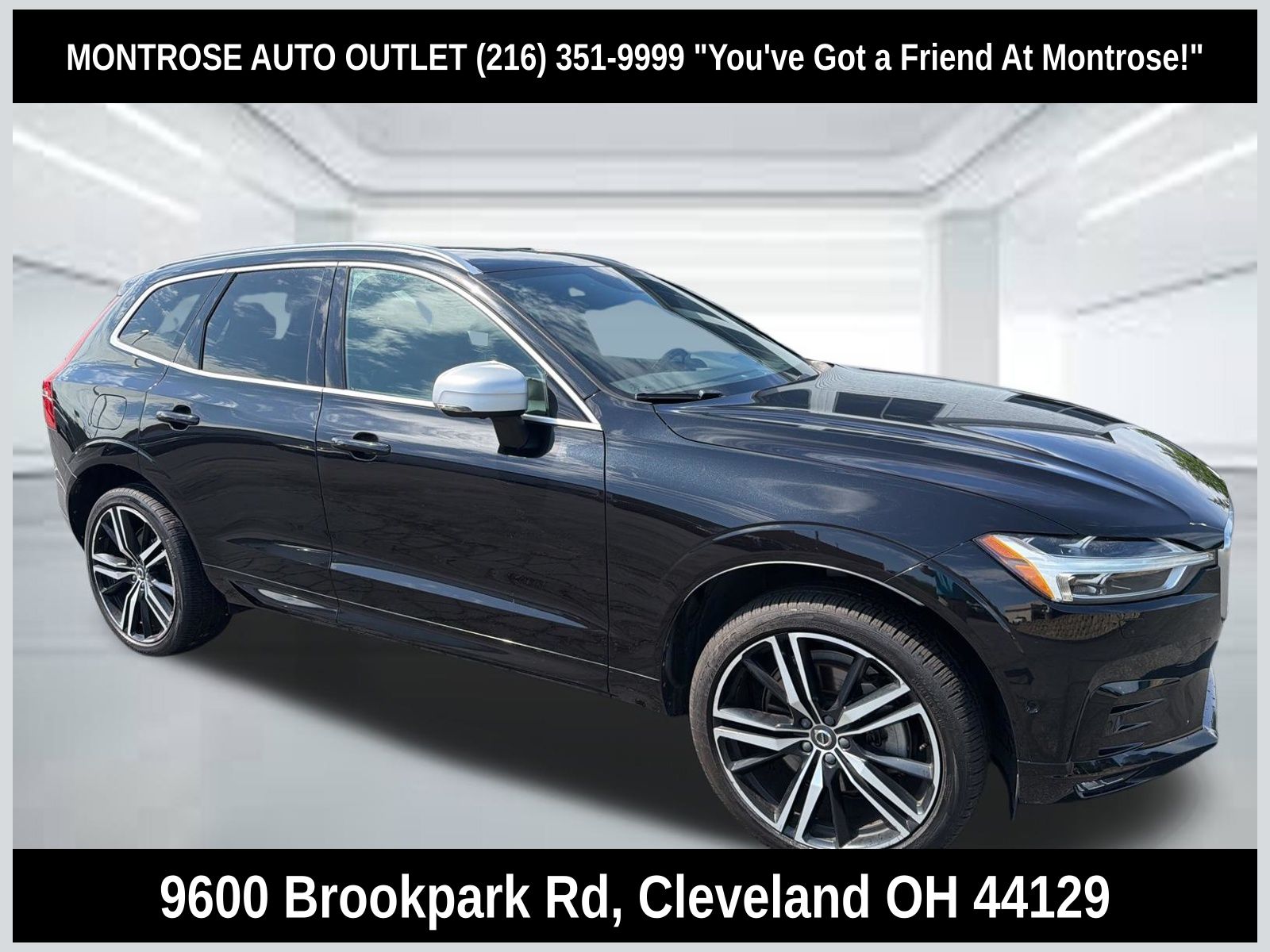 Onyx Black Metallic 2019 Volvo XC60 T6 R-Design AWD SUV / Crossover All-Wheel Drive Automatic