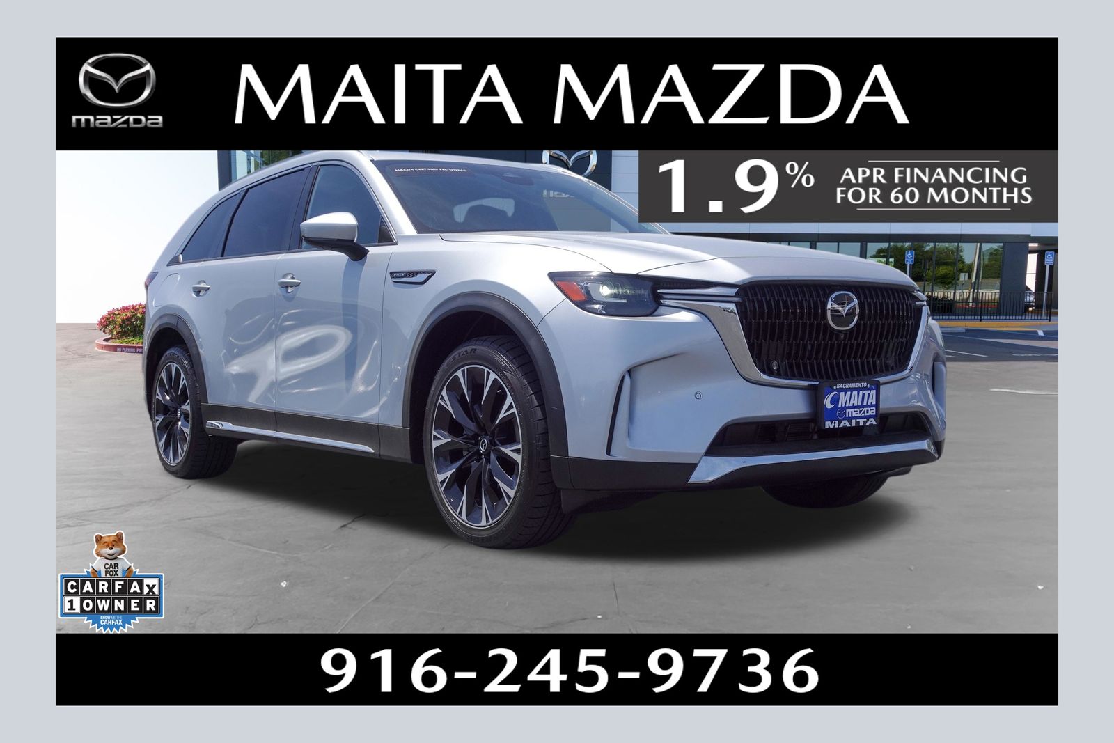 Sonic Silver 2024 Mazda CX-90 PHEV Premium Plus AWD SUV / Crossover All-Wheel Drive 8-Speed Automatic