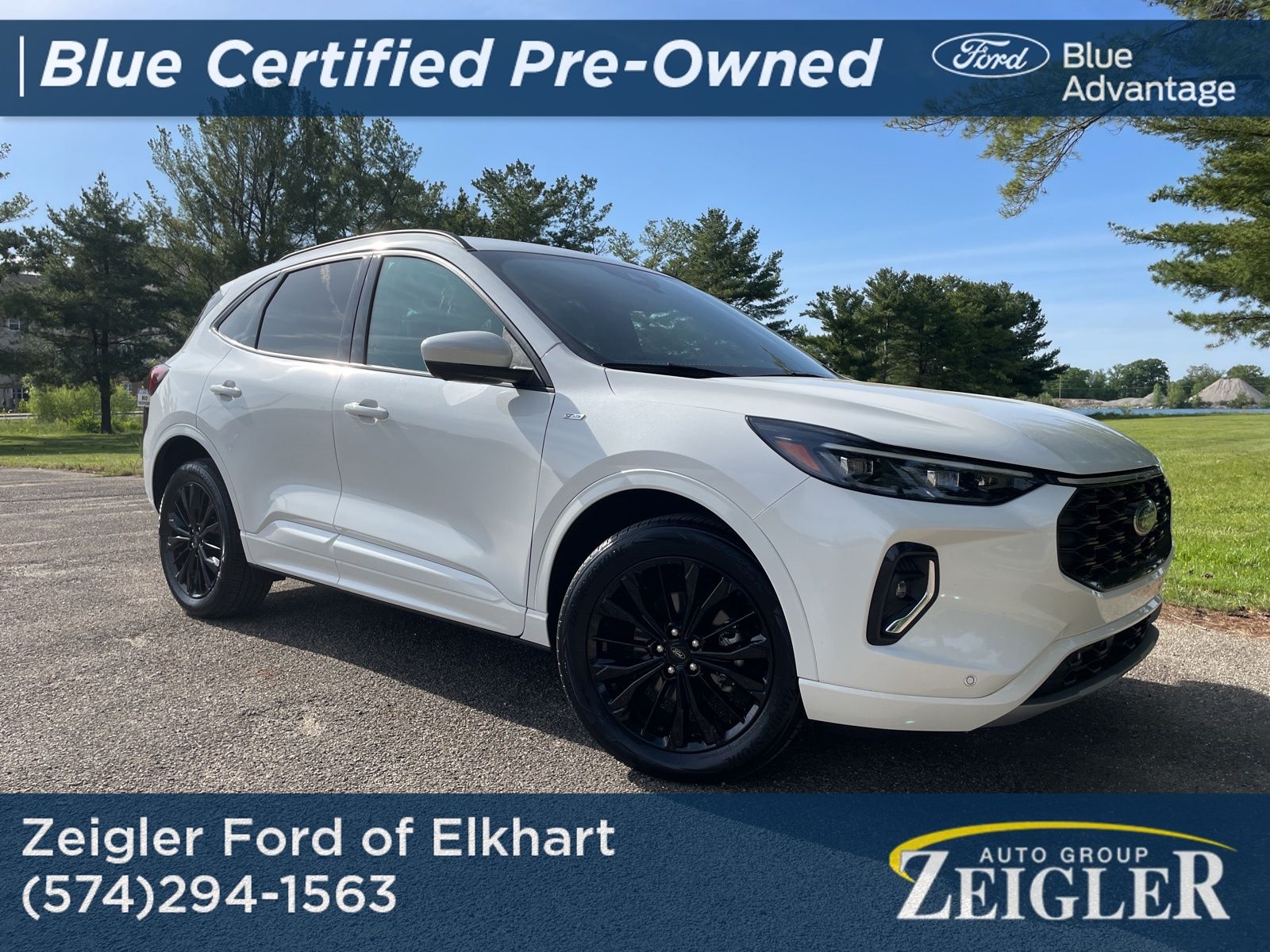White Metallic 2023 Ford Escape SUV / Crossover All-Wheel Drive 8-Speed Automatic