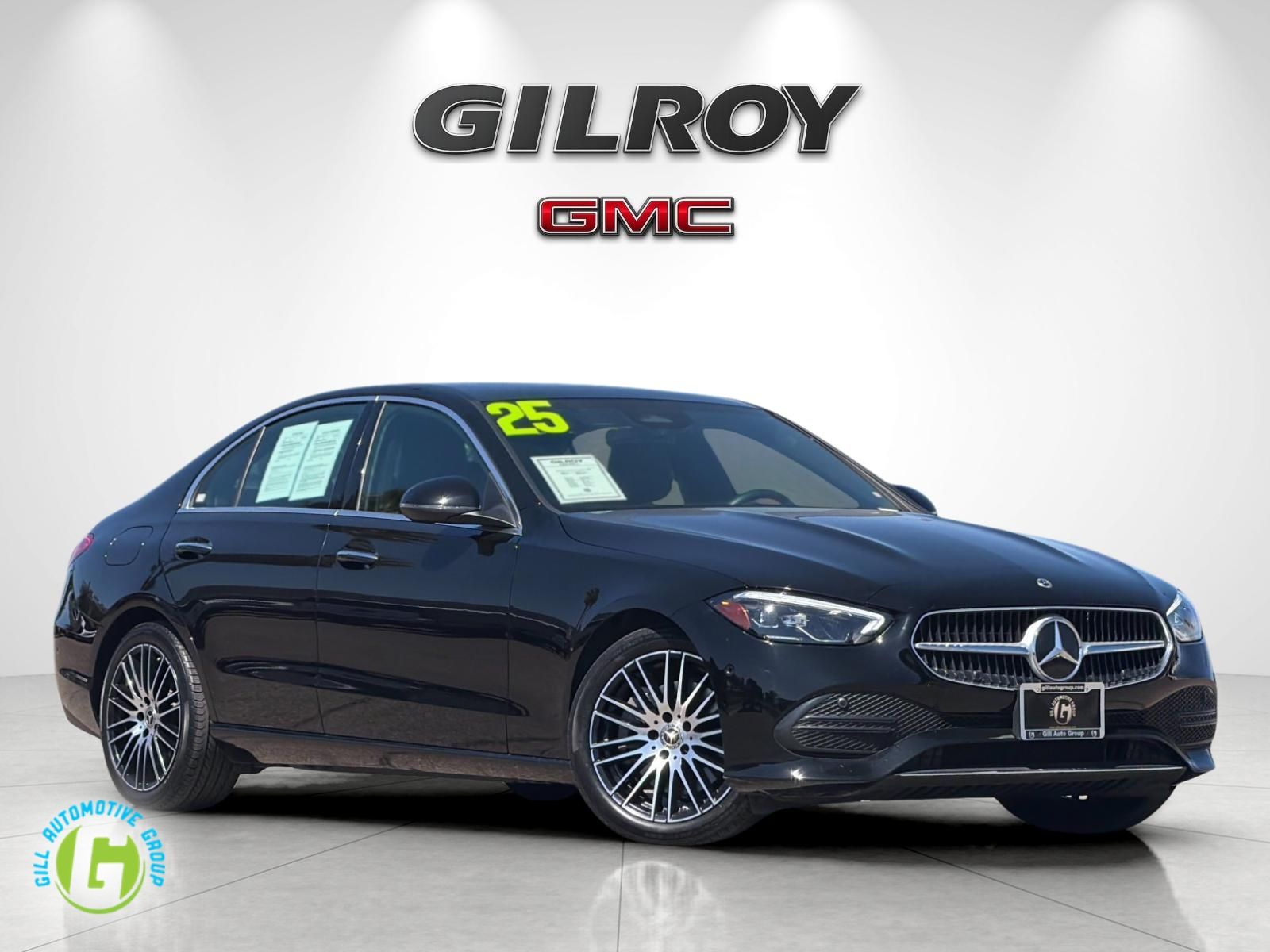 Black 2025 Mercedes-Benz C-Class Sedan Rear-Wheel Drive 9-Speed Automatic