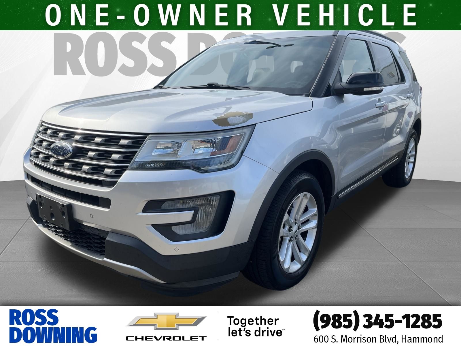 Ingot Silver 2016 Ford Explorer SUV / Crossover Front-Wheel Drive 6-Speed Automatic