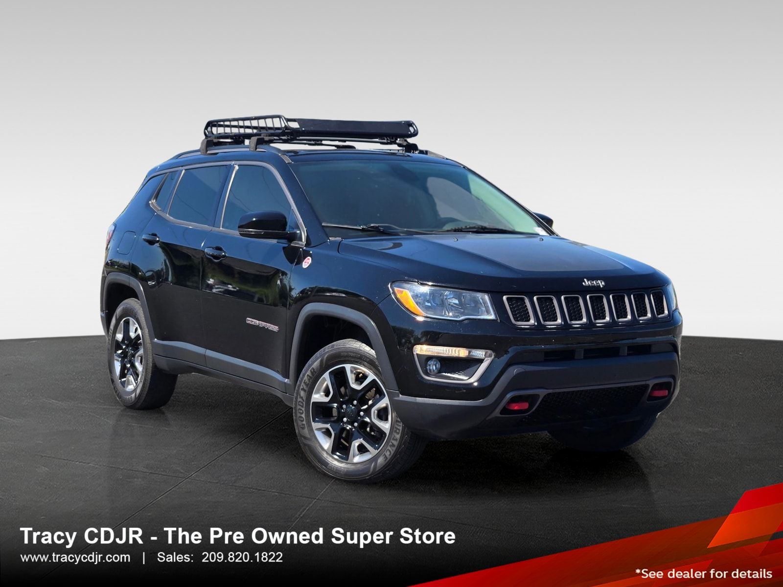 Diamond Black 2017 Jeep Compass SUV / Crossover Four-Wheel Drive 9-Speed Automatic