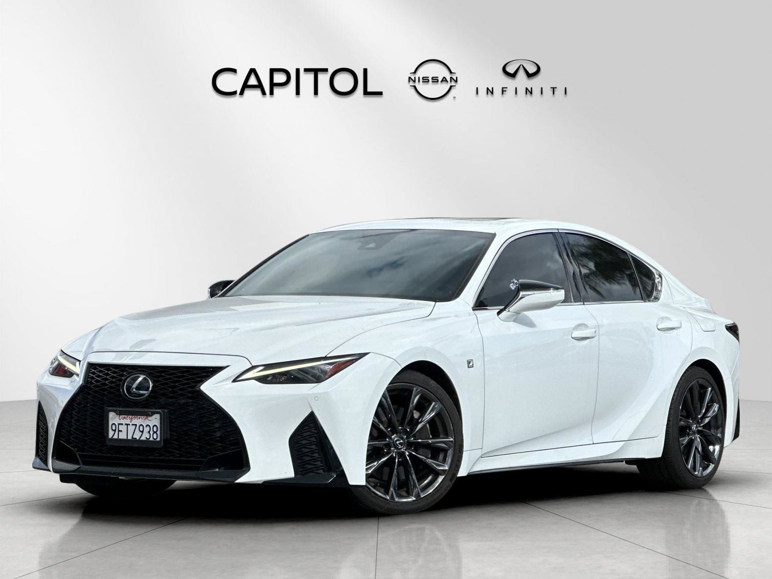 Ultra White 2023 Lexus IS Sedan Rear-Wheel Drive 8-Speed Automatic