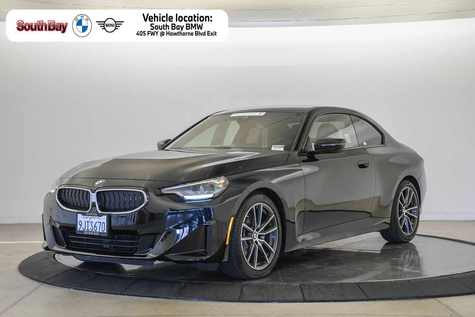 Jet Black 2024 BMW 2 Series Coupe Rear-Wheel Drive 8-Speed Automatic