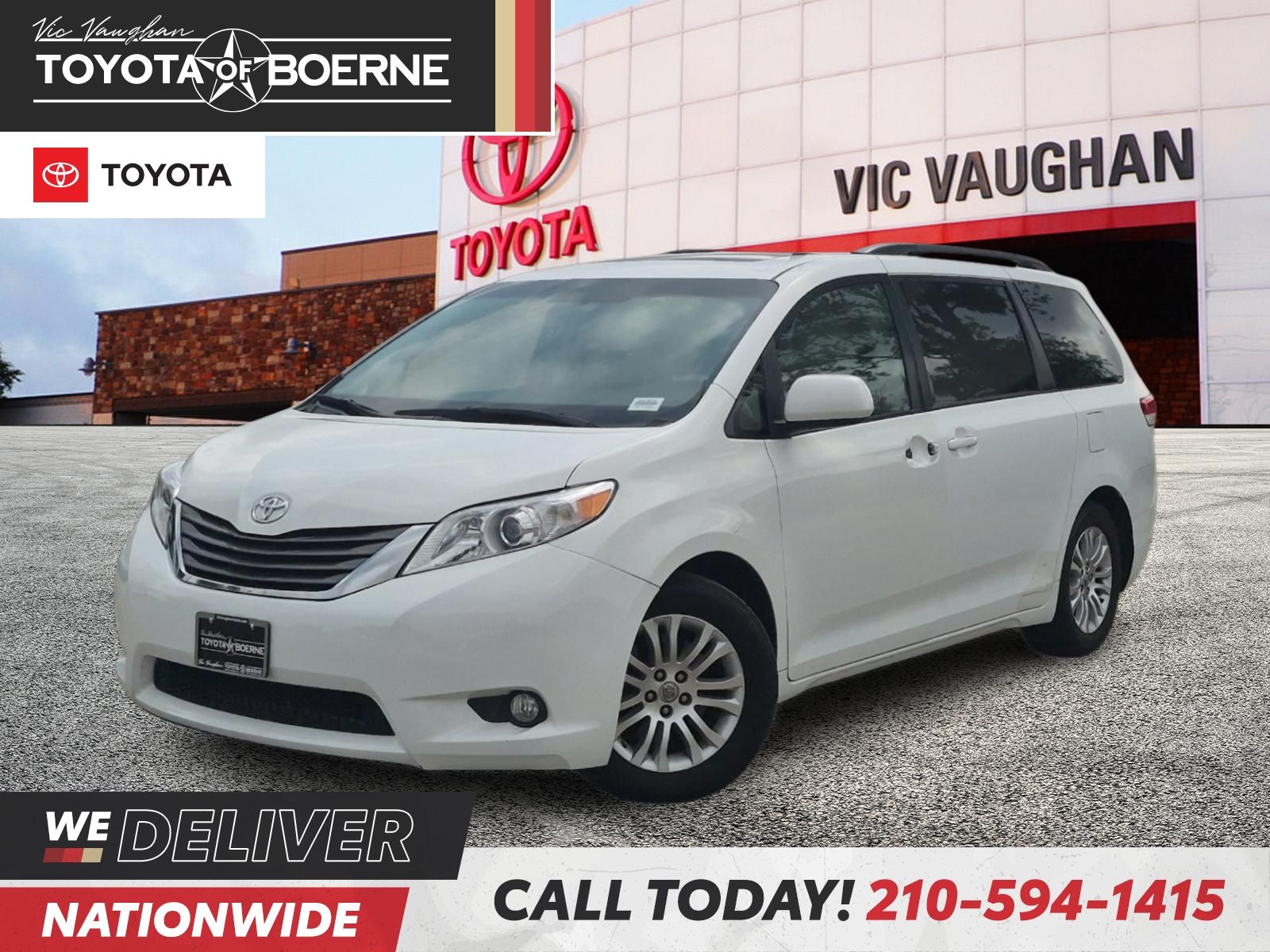 Super White 2011 Toyota Sienna Minivan Front-Wheel Drive 6-Speed Automatic Overdrive