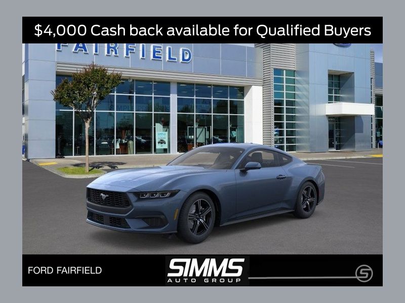 Vapor Blue Metallic 2025 Ford Mustang EcoBoost Fastback RWD Coupe Rear-Wheel Drive Automatic