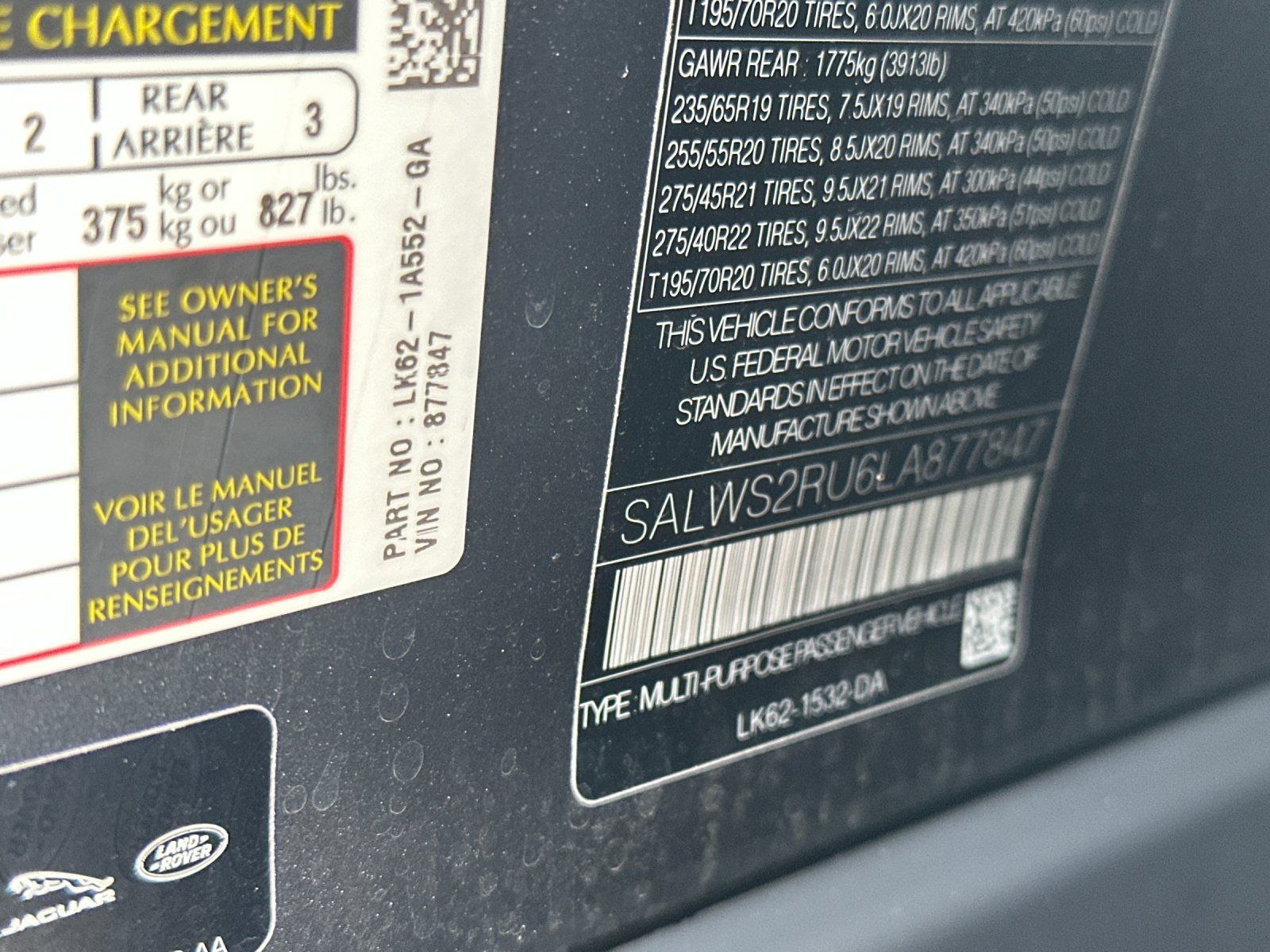 used 2020 Land Rover Range Rover Sport car, priced at $33,898