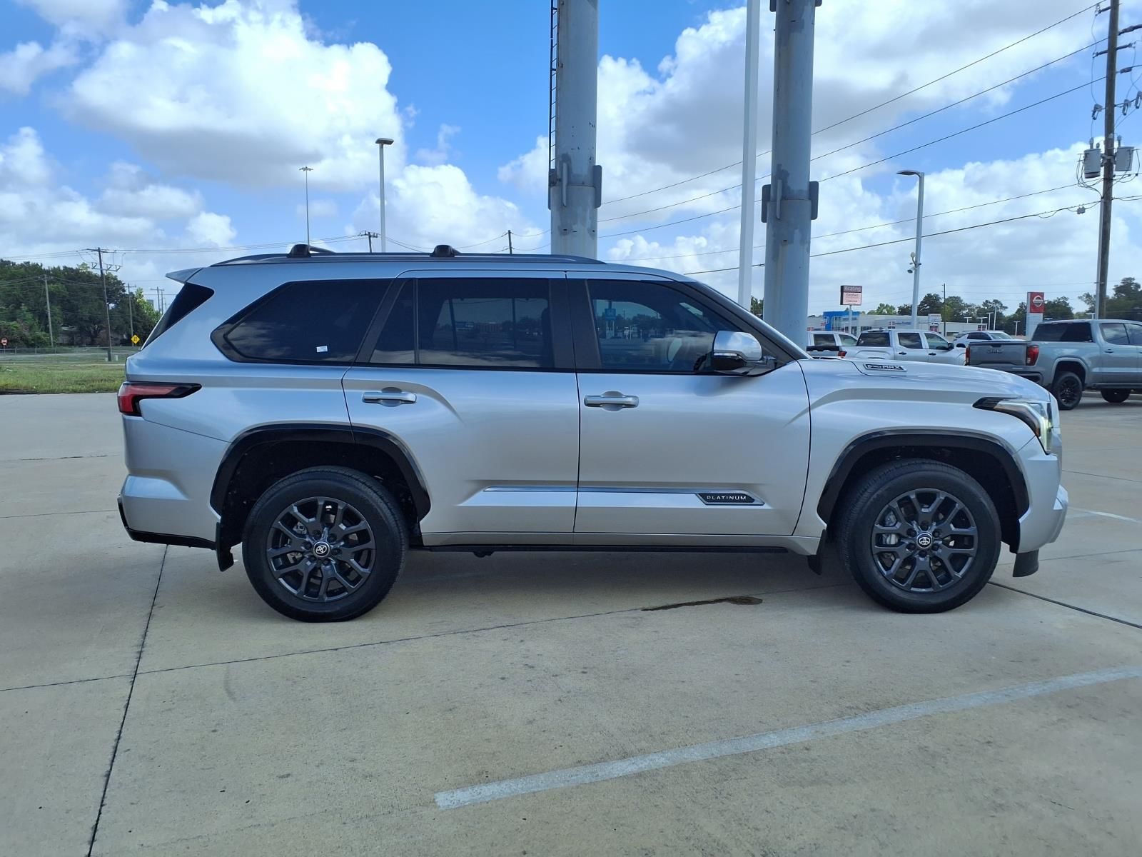 2025 Toyota Sequoia Platinum Silver at Bayway Cadillac of The Woodlands