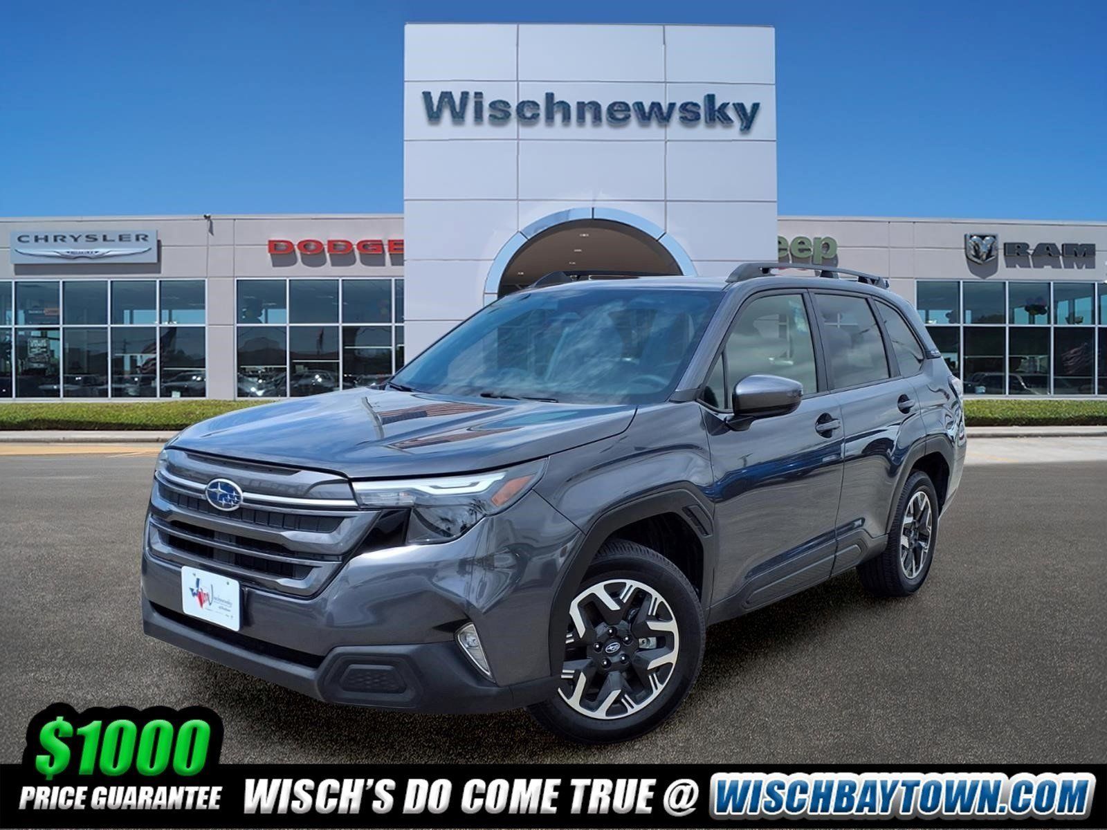 2025 Subaru Forester Premium Gray at AutoSavvy Houston Northwest