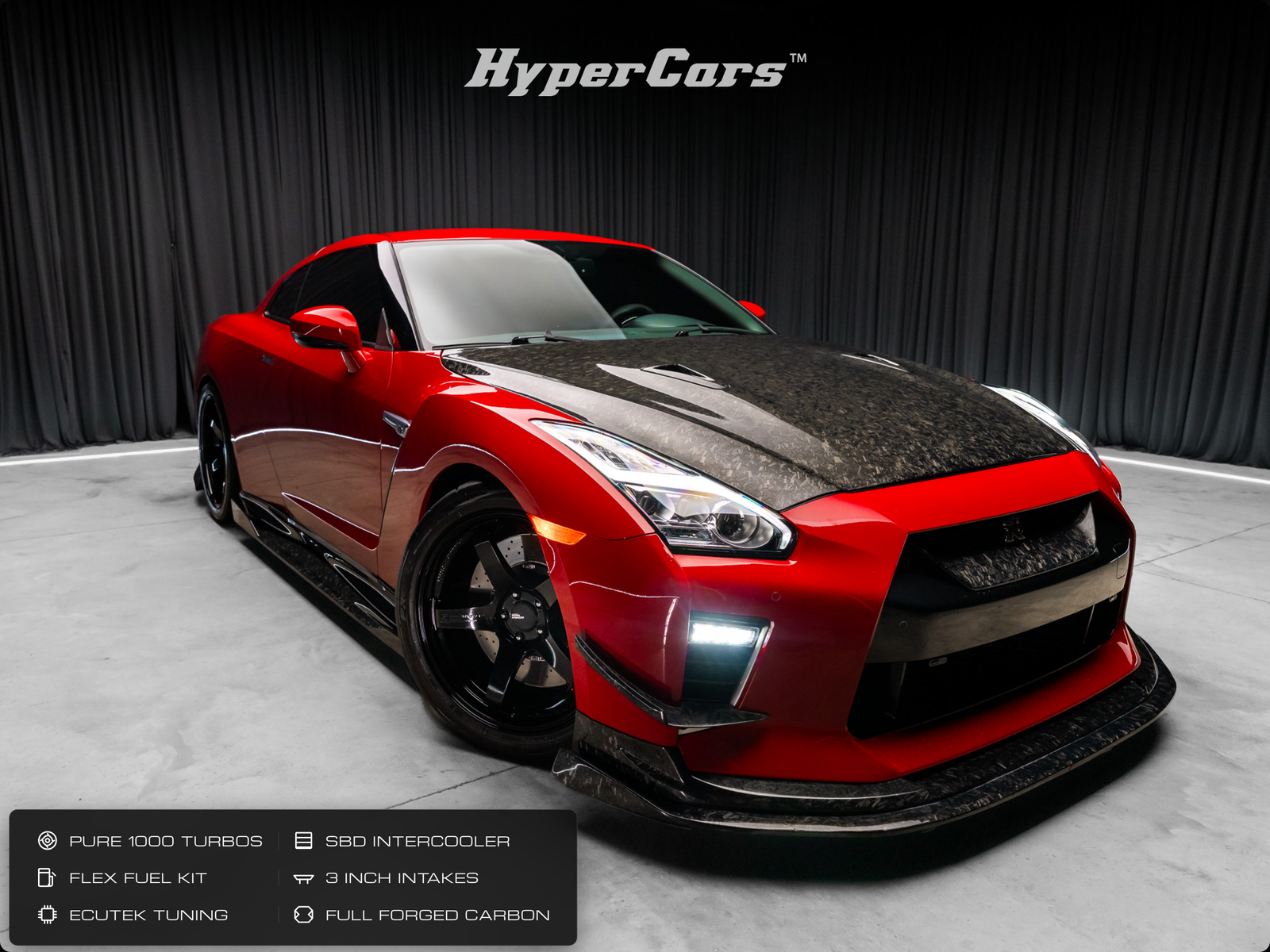 Solid Red 2020 Nissan GT-R Coupe All-Wheel Drive 6-Speed Automatic
