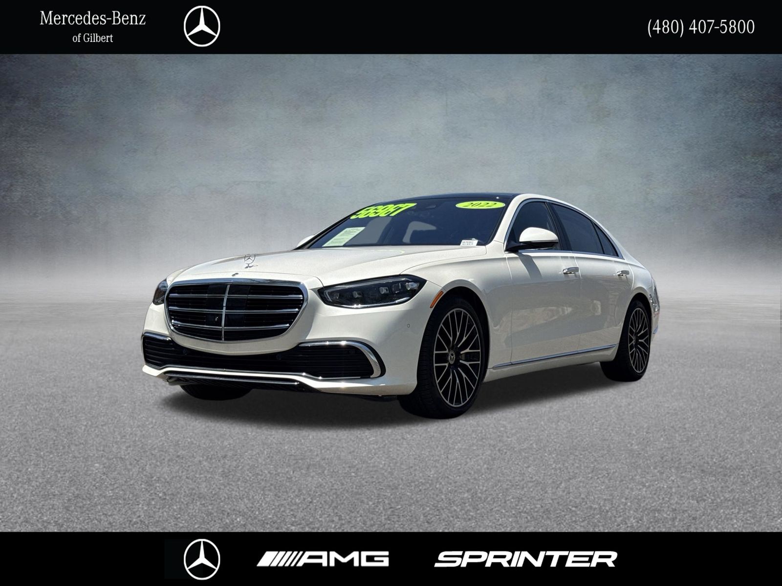 MANUFAKTUR Diamond White 2022 Mercedes-Benz S-Class Sedan All-Wheel Drive 9-Speed Automatic