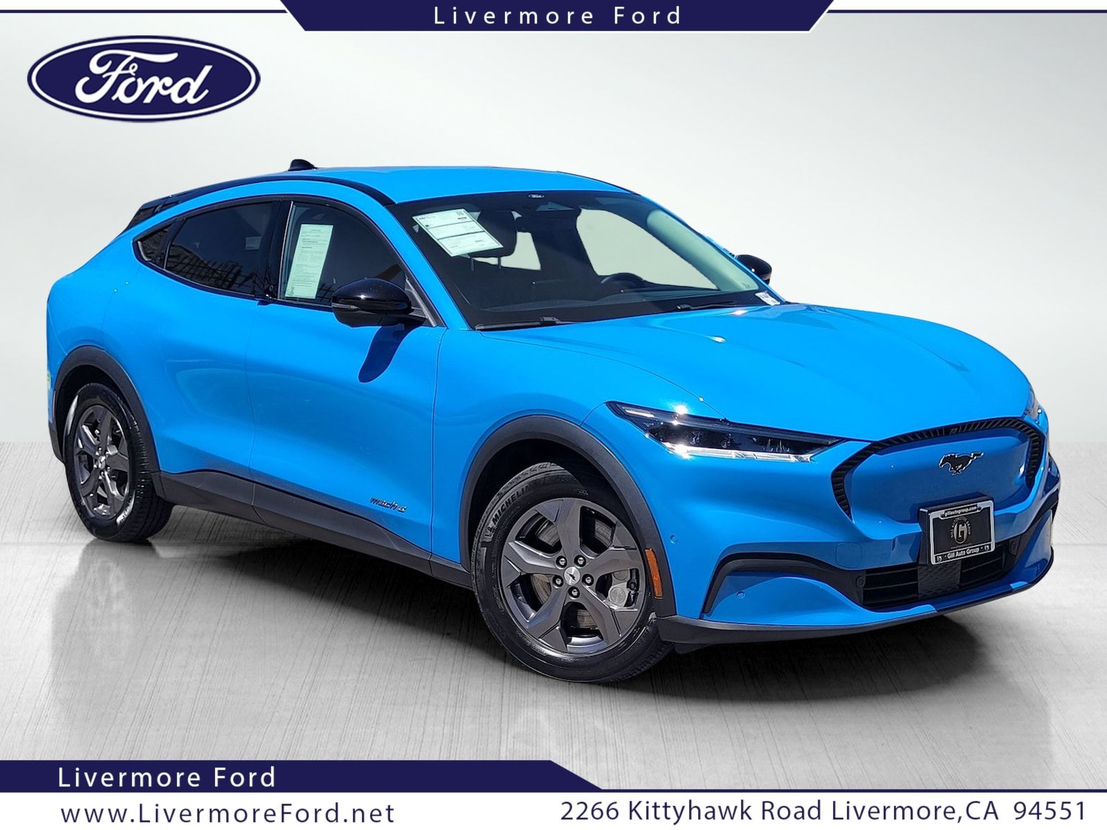 Grabber Blue Metallic 2023 Ford Mustang Mach-E SUV / Crossover Rear-Wheel Drive Automatic